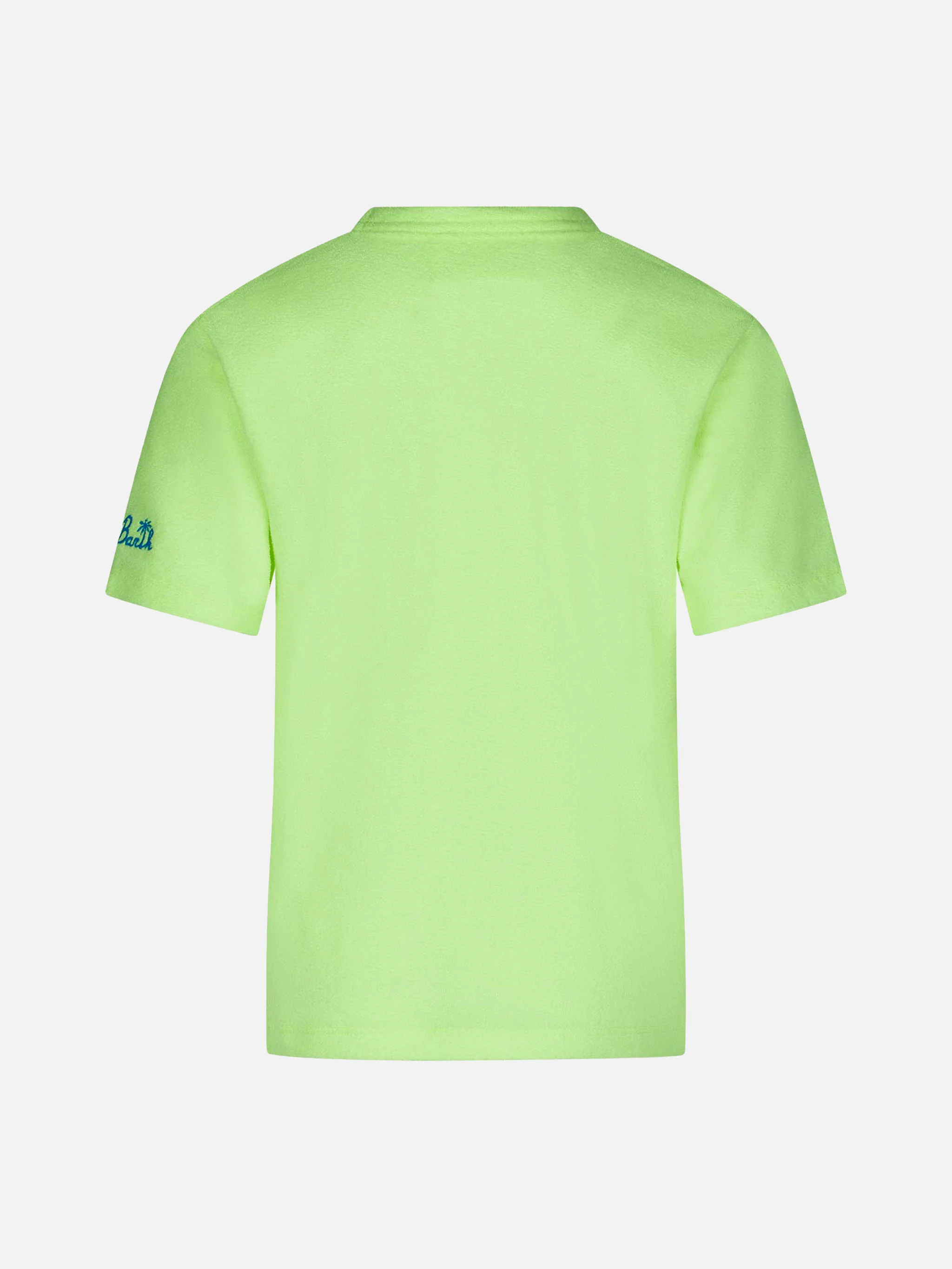 T-shirt gialla da bambino in spugna con taschino - Image 3