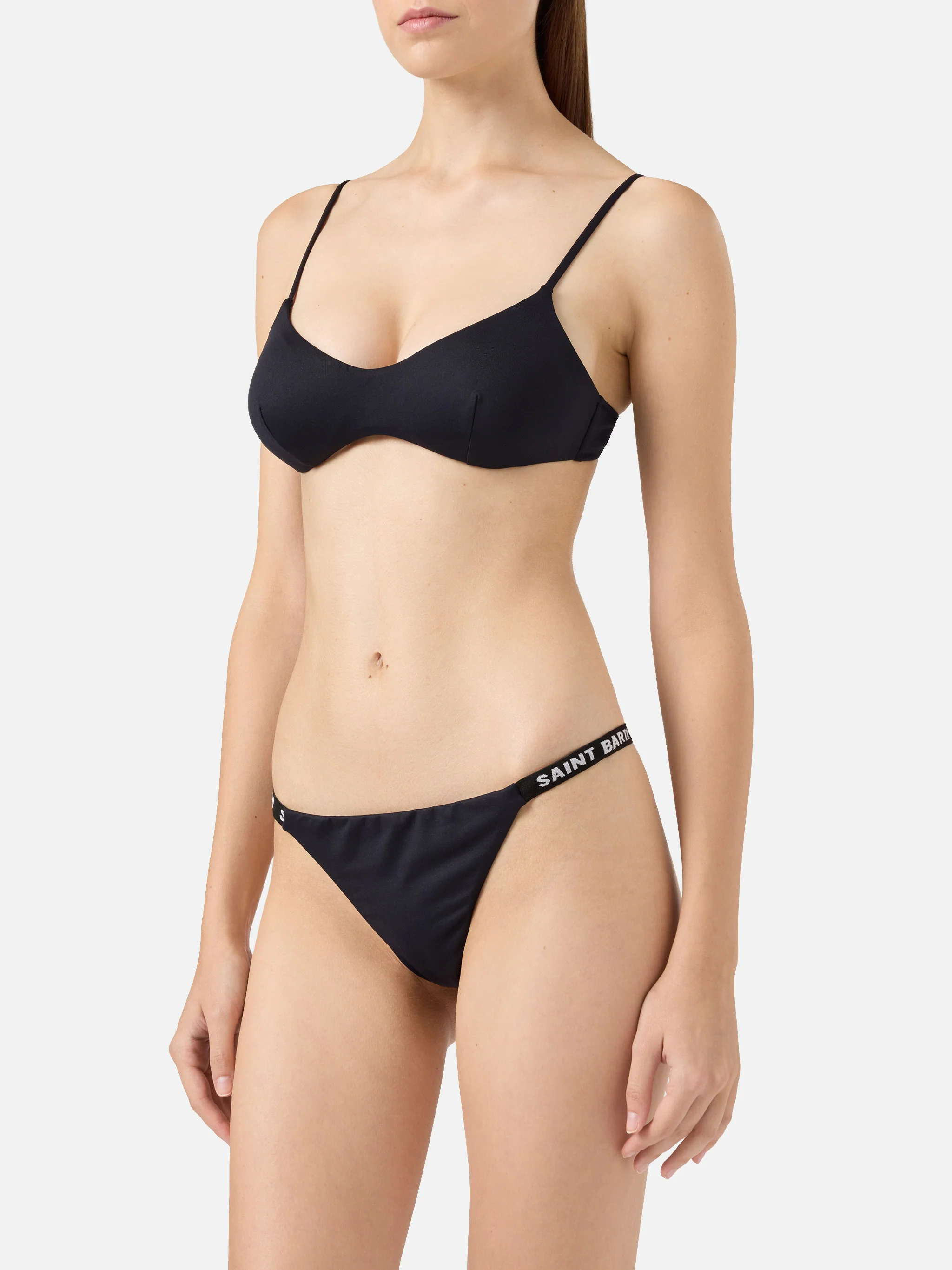 Bikini a bralette May Vik in nero - Image 2