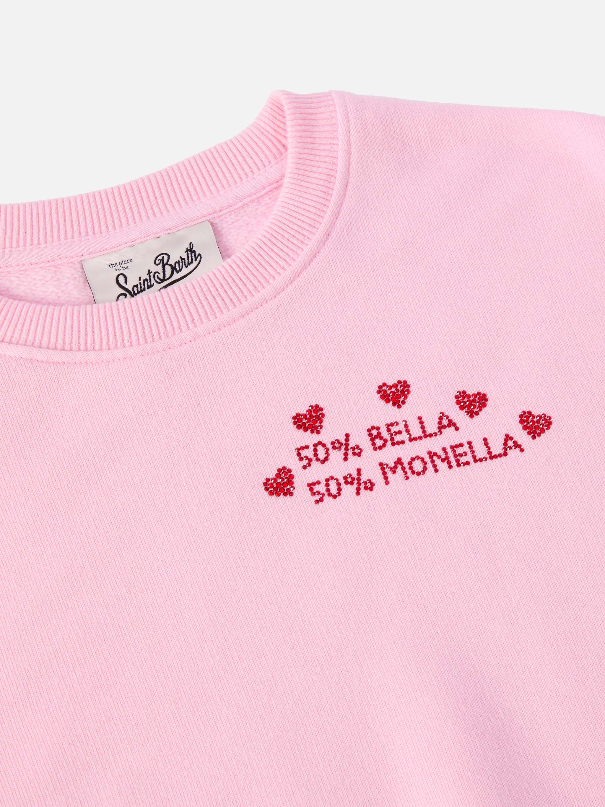 Felpa girocollo Briony con applicazione in strass Bella e Monella - Image 2