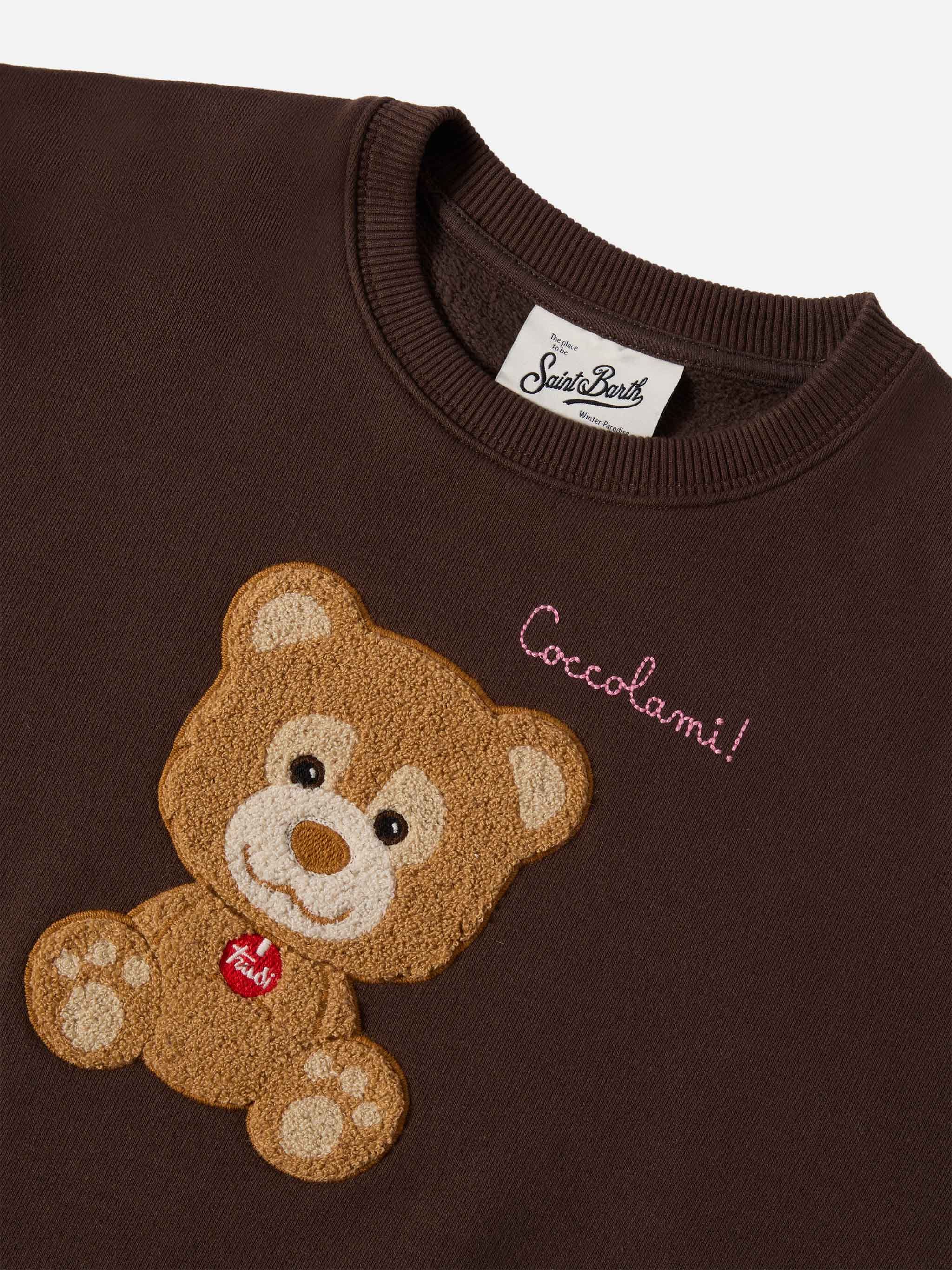 Felpa girocollo Briony con patch in spugna orsetto Trudi | SPECIAL EDITION TRUDI - Image 2