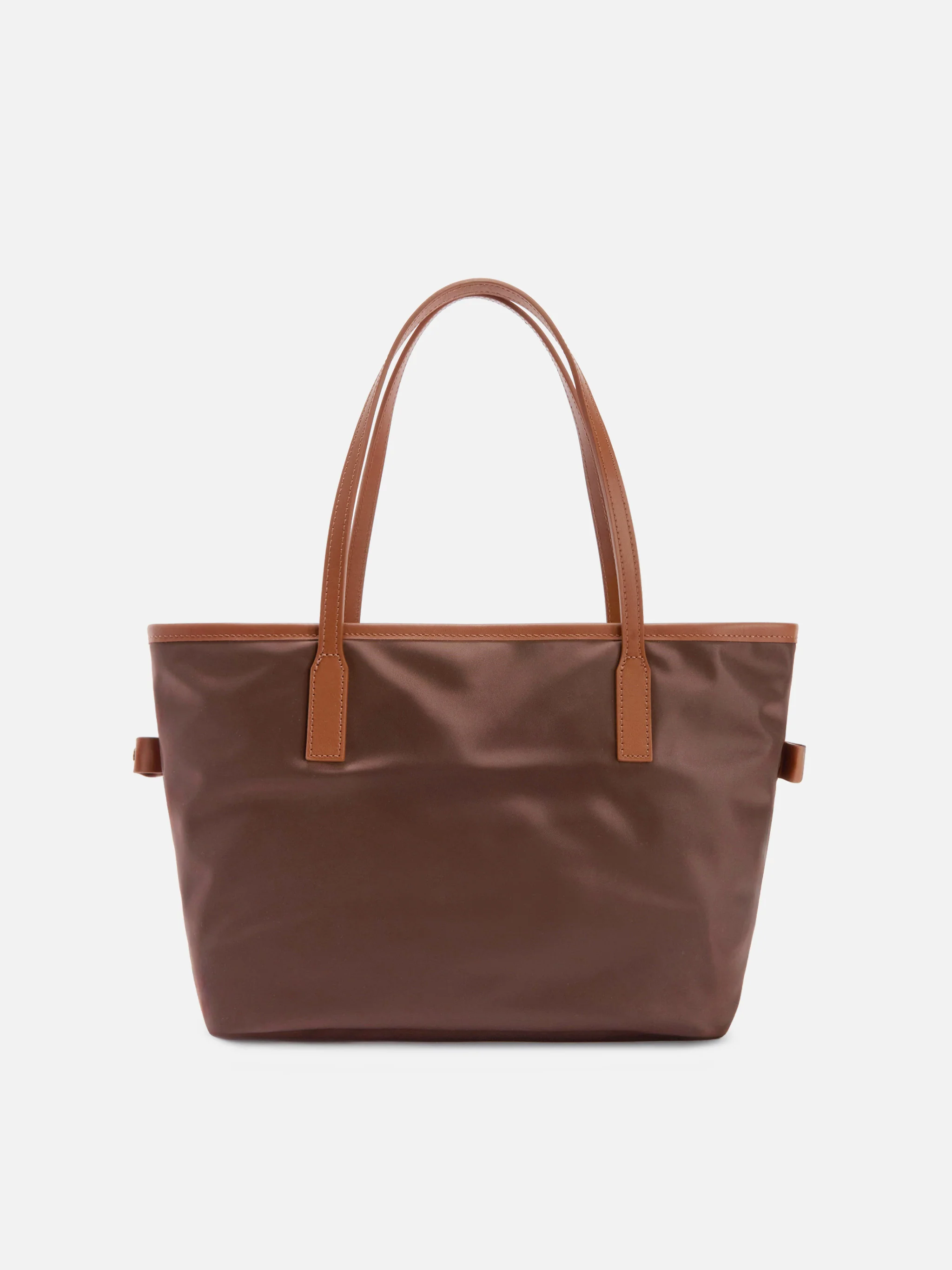 Borsa City medium in nylon marrone - Image 4