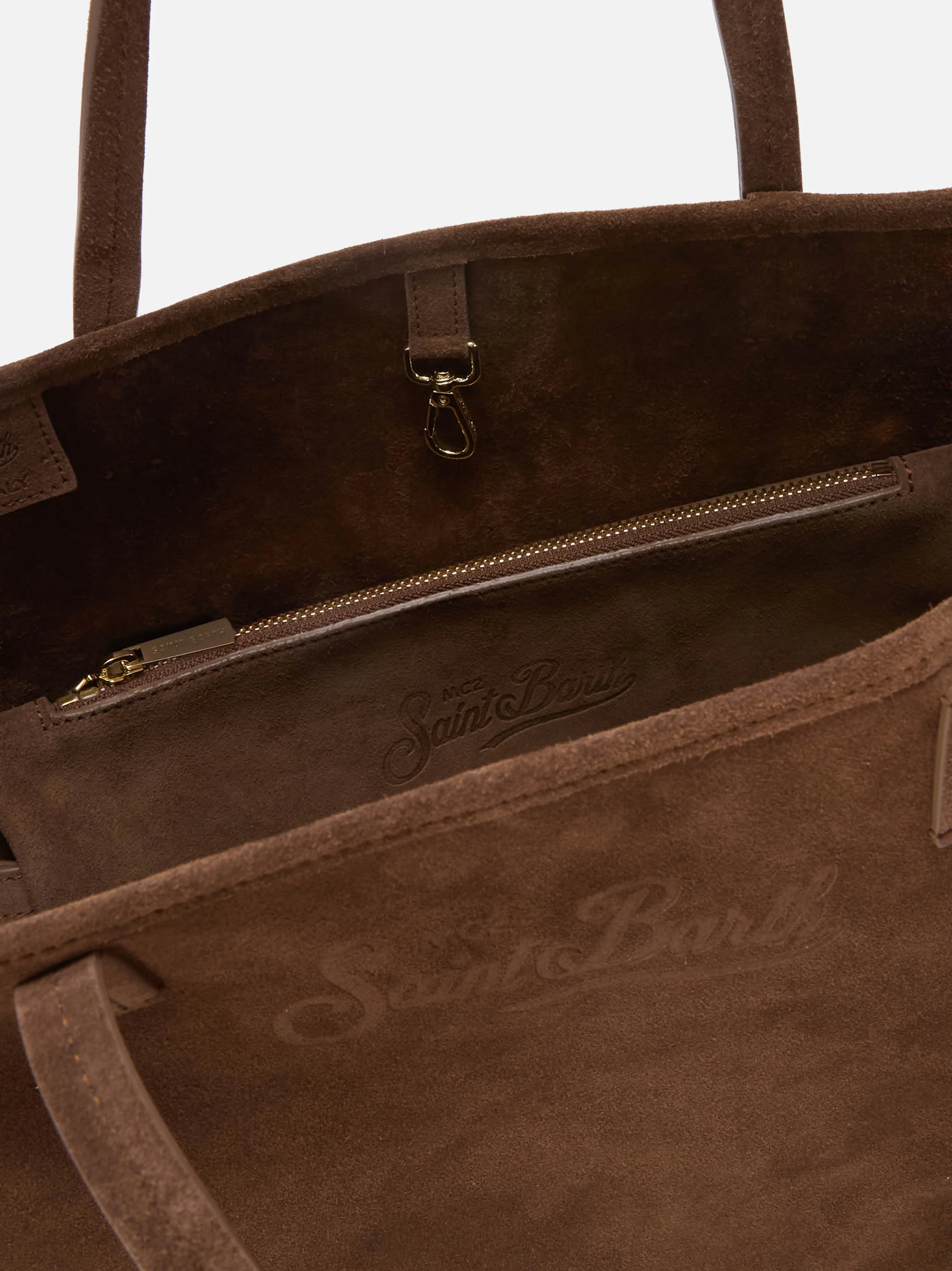 Borsa City regular in camoscio marrone - Image 5