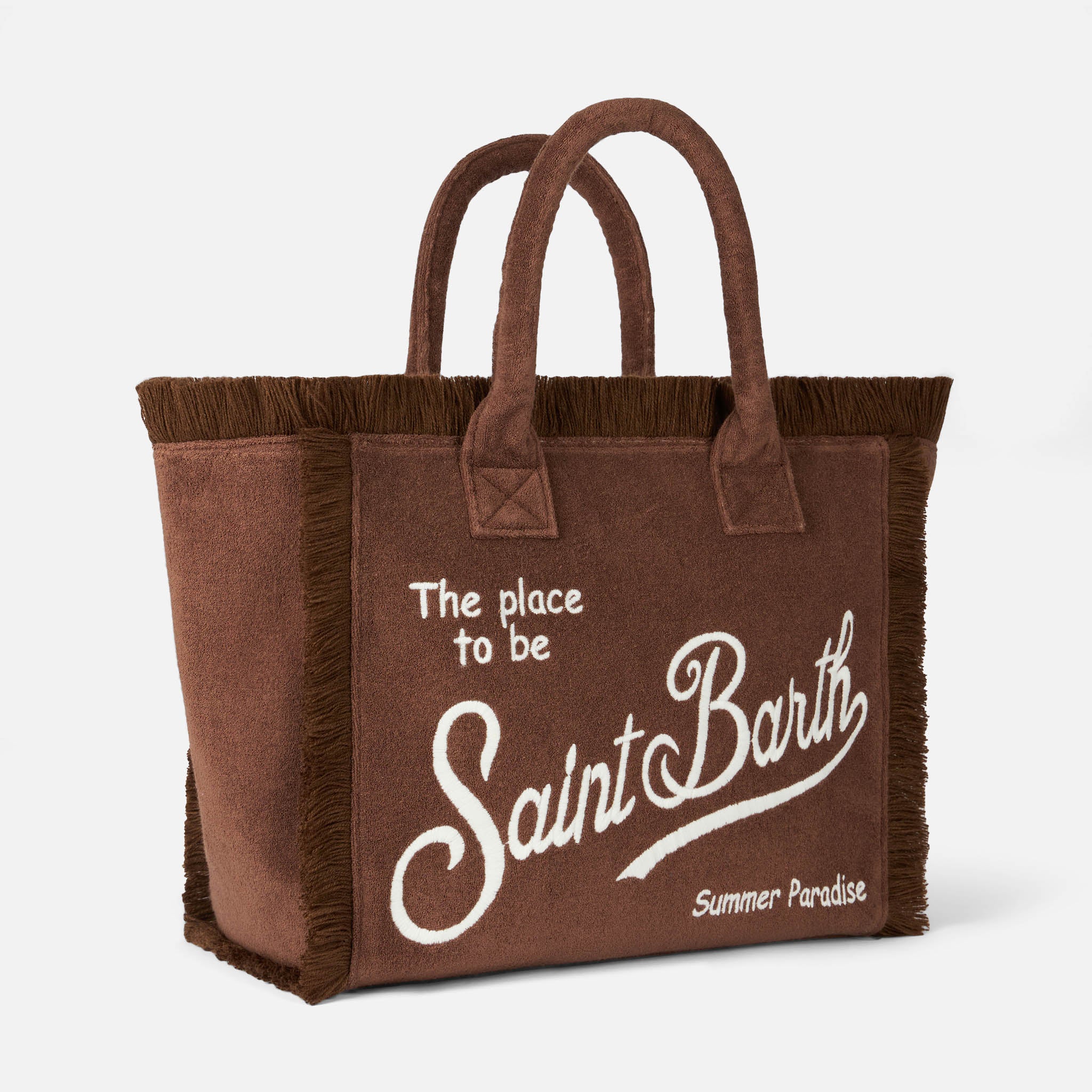 Borsa a spalla Vanity Sponge in spugna marrone - Image 3