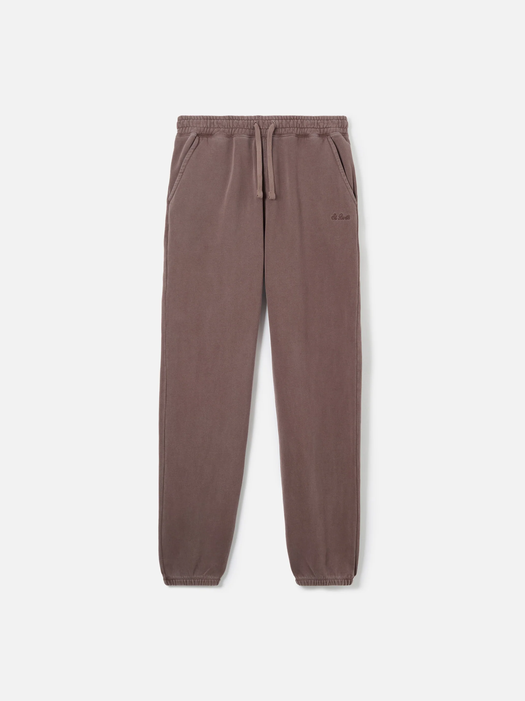 Pantaloni da tuta marroni Bolt con trattamento vintage - Image 4