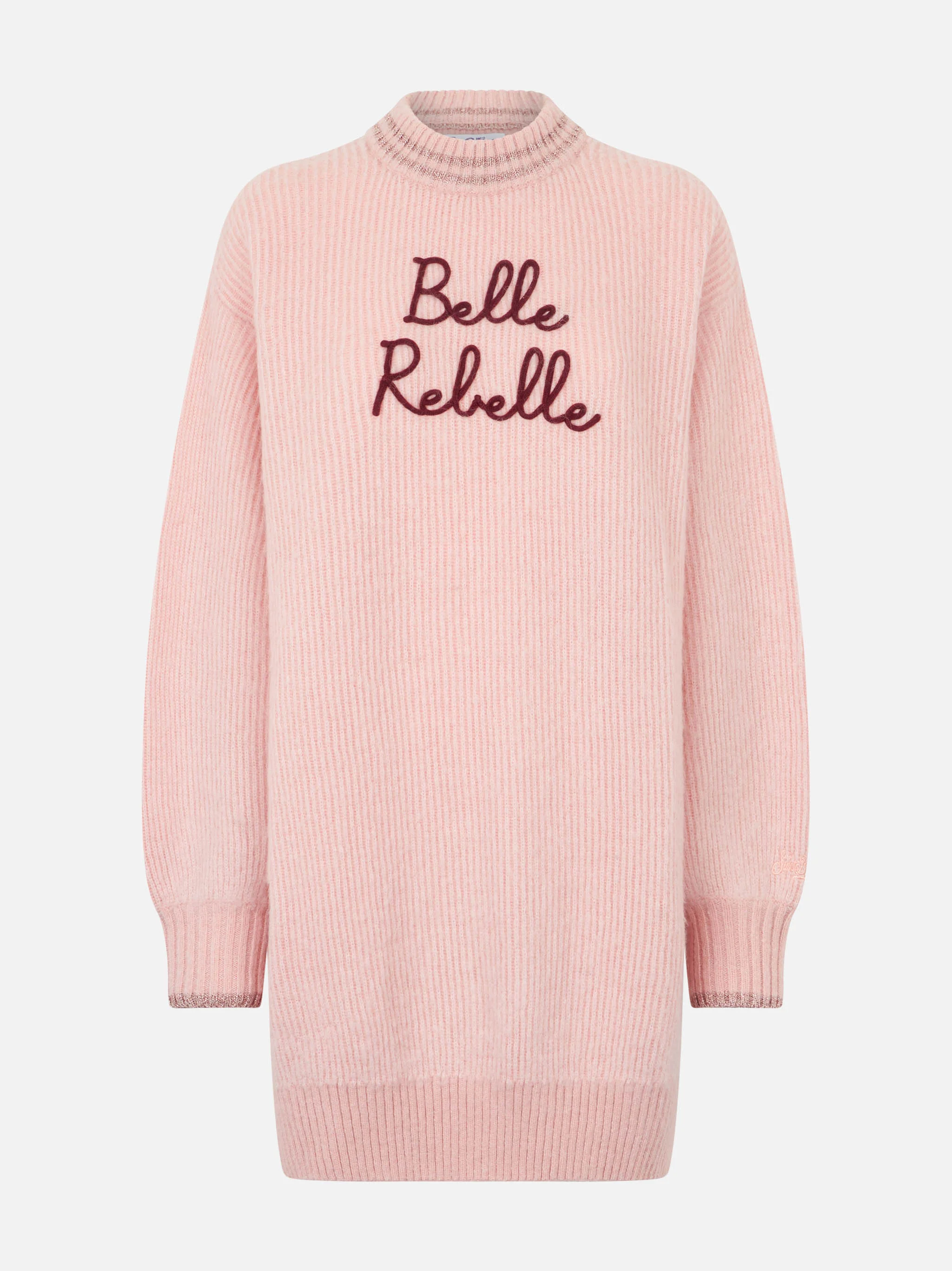 Abito in maglia garzata con ricamo Belle Rebelle - Image 4
