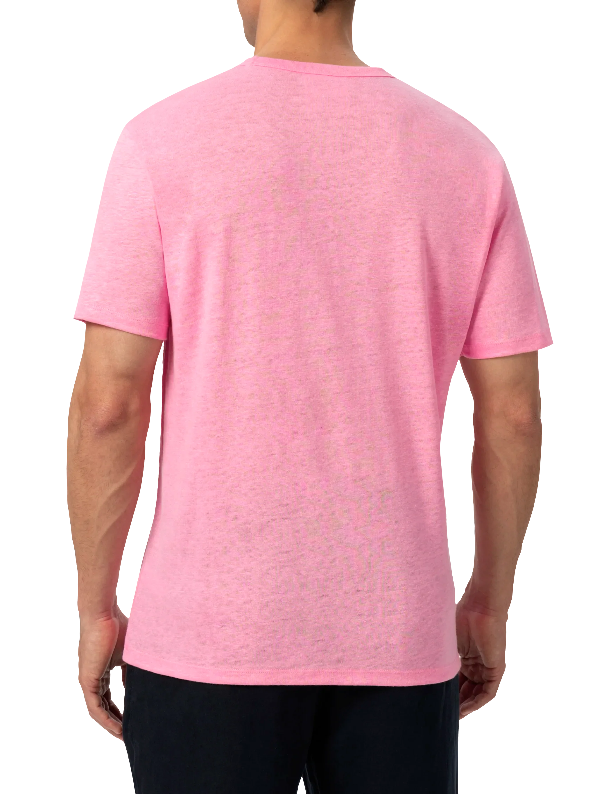 Tshirt Ecstasea in jersey di lino rosa - Image 3