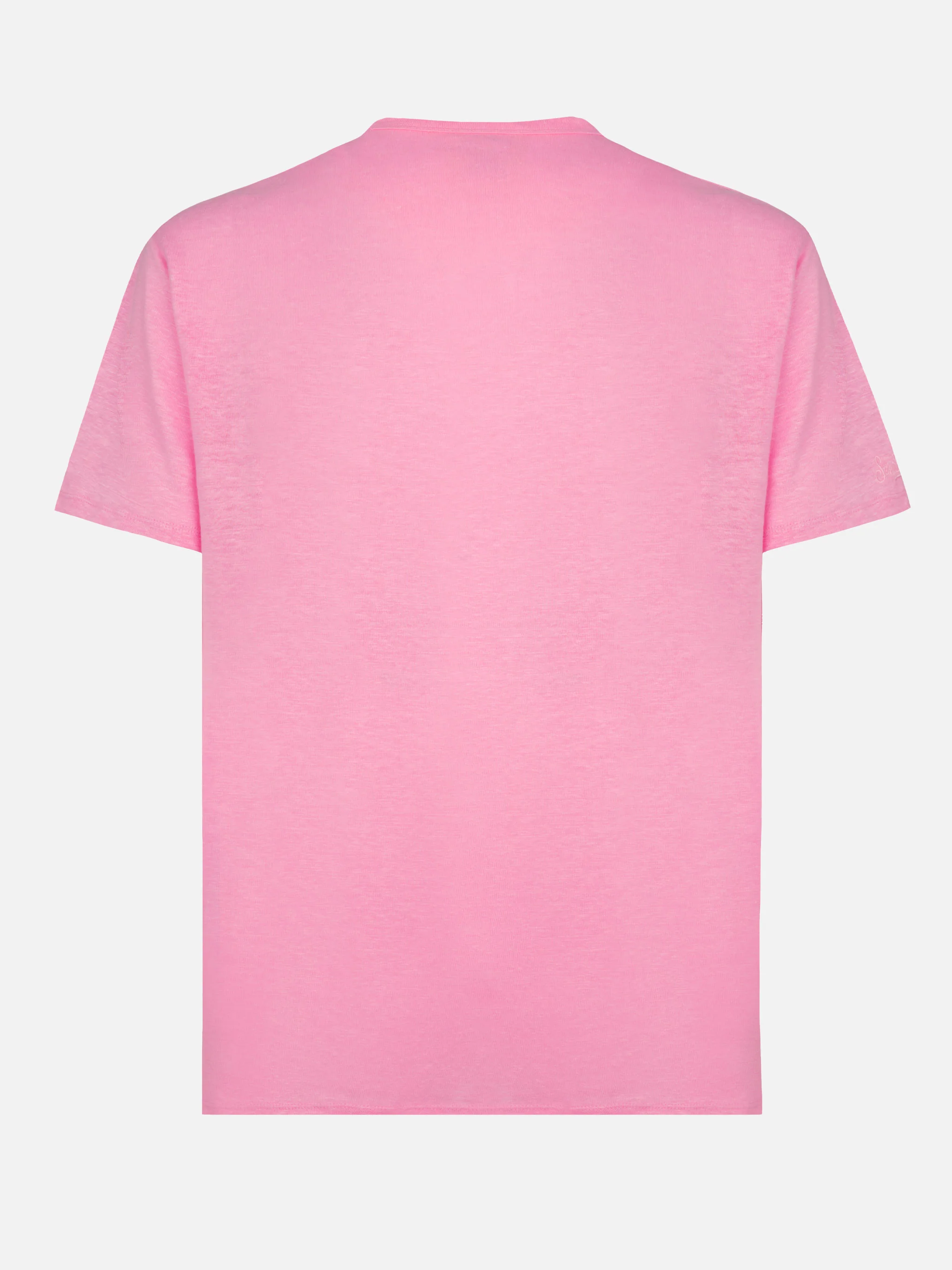 Tshirt Ecstasea in jersey di lino rosa - Image 5