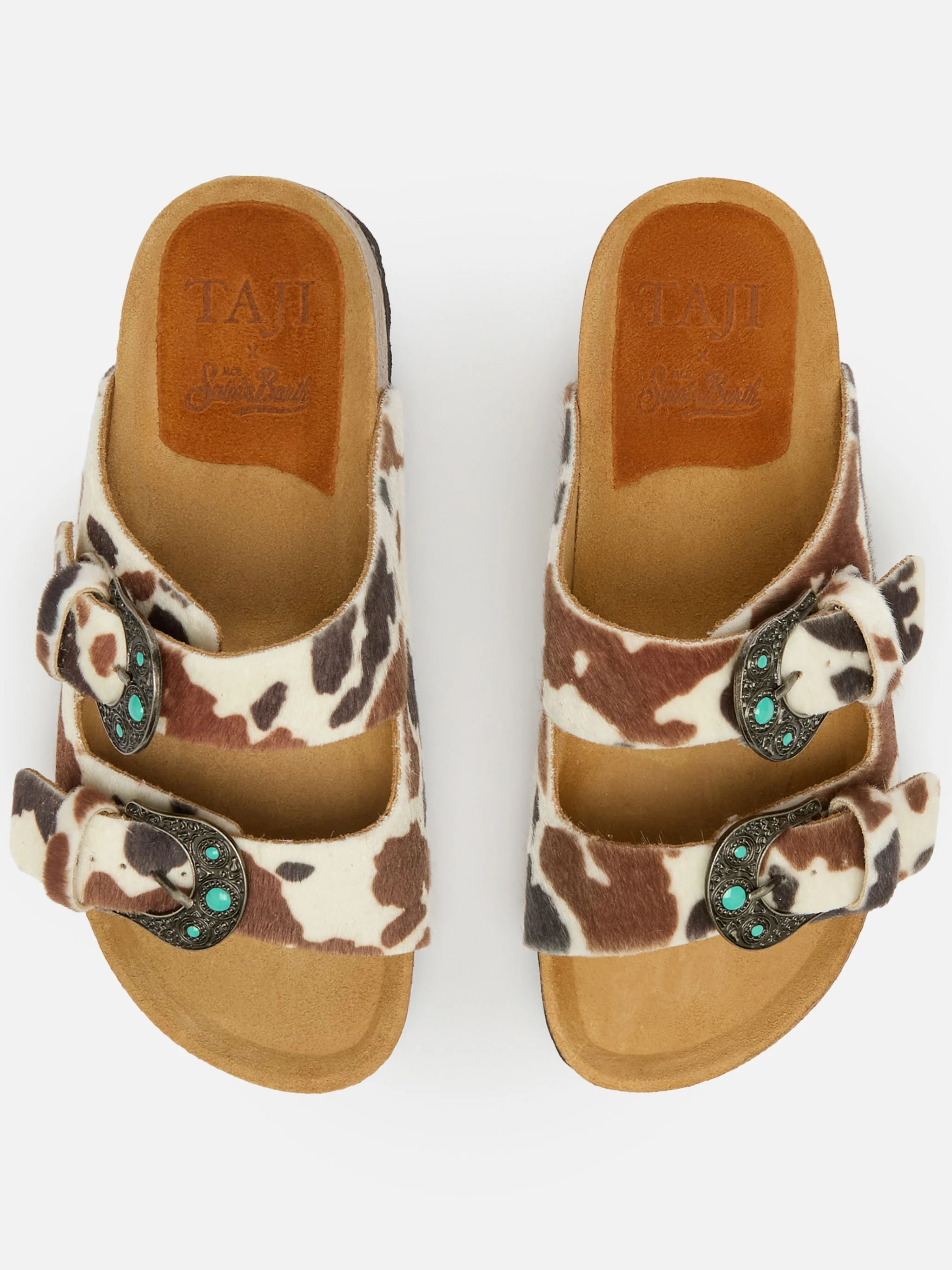 Buckle sandals in cavallino muccato | TAJI SPECIAL EDITION - Image 2