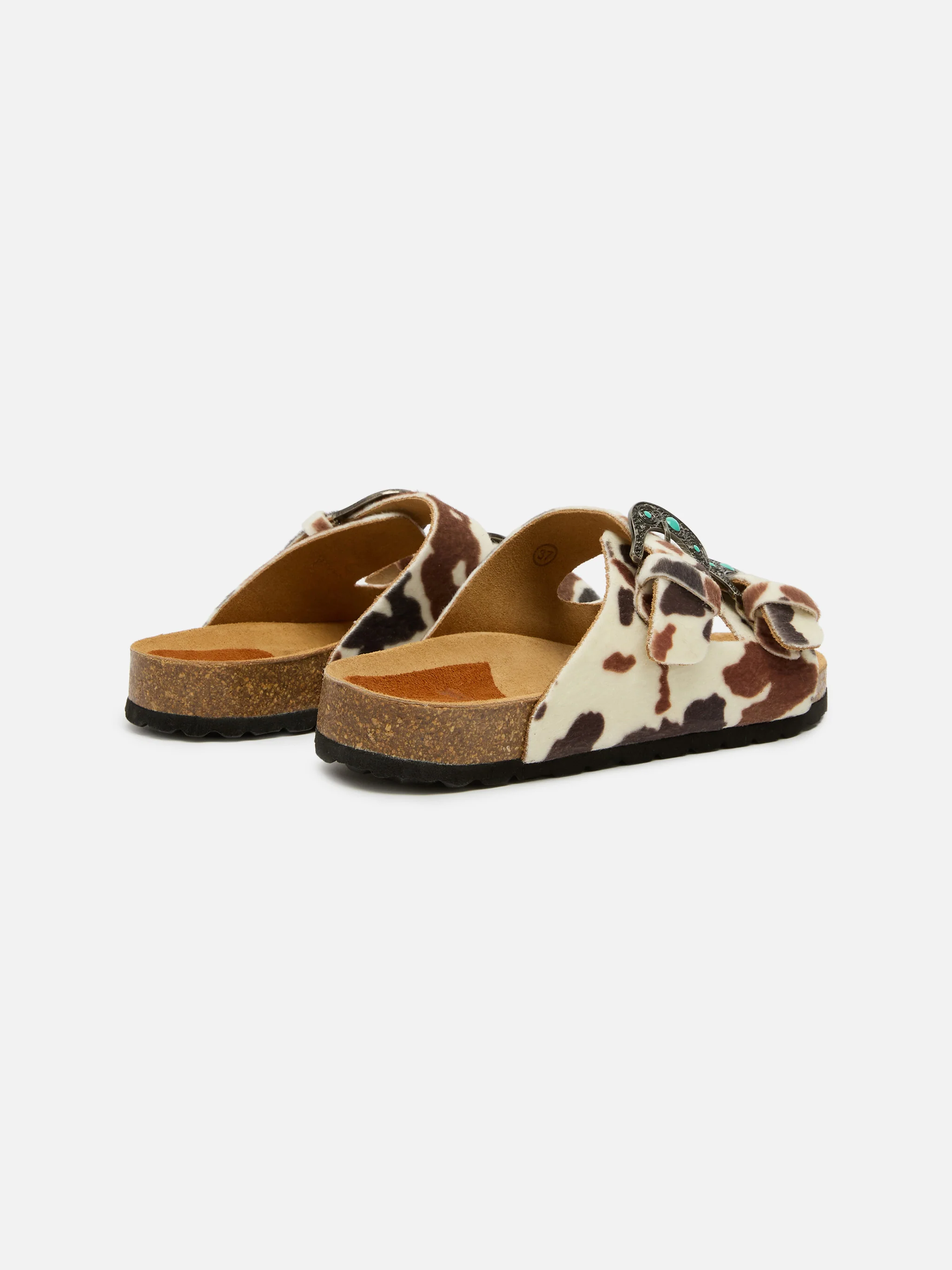 Buckle sandals in cavallino muccato | TAJI SPECIAL EDITION - Image 3