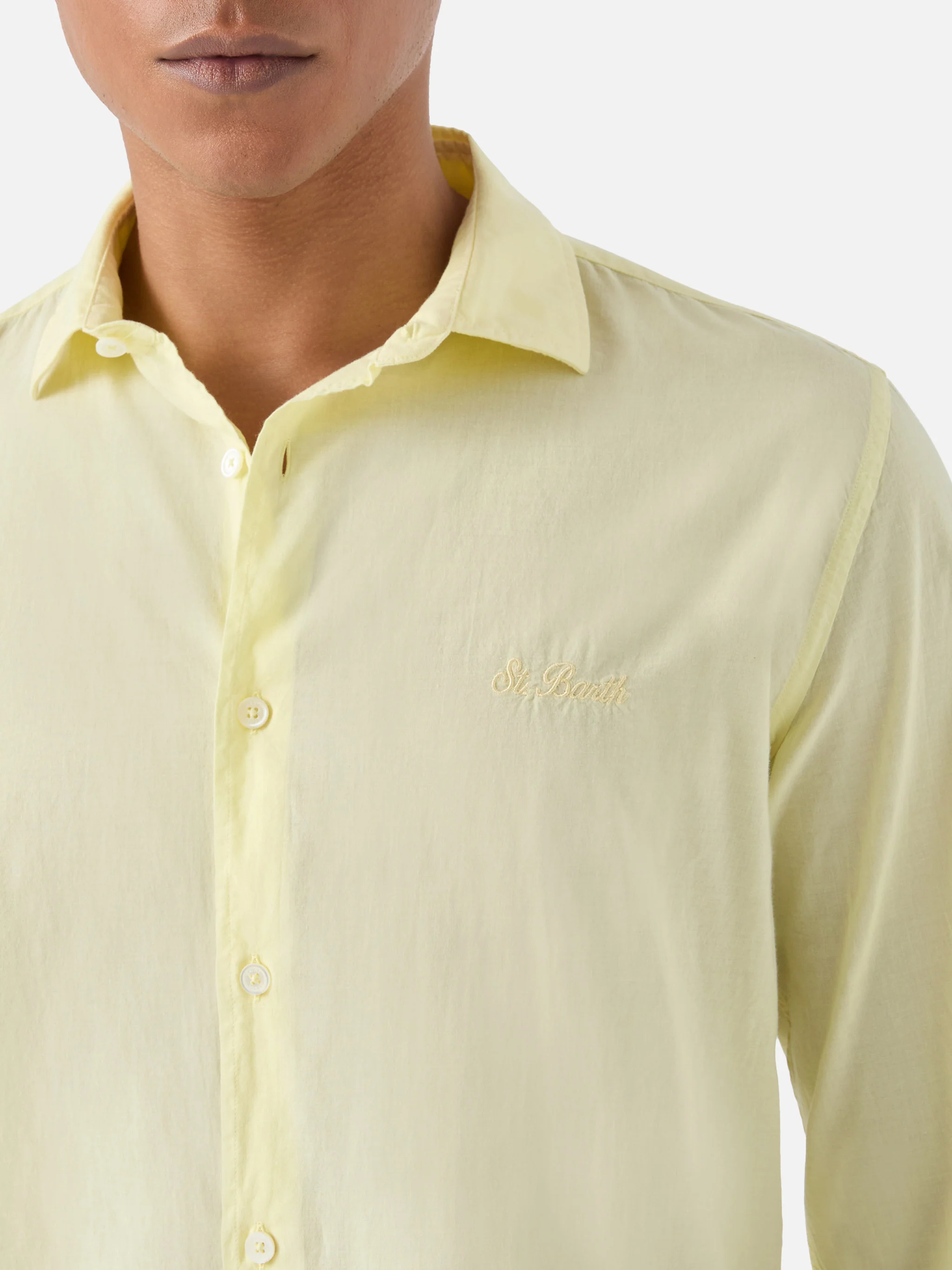 Camicia Chemise Ice in puro voile di cotone burro - Image 2