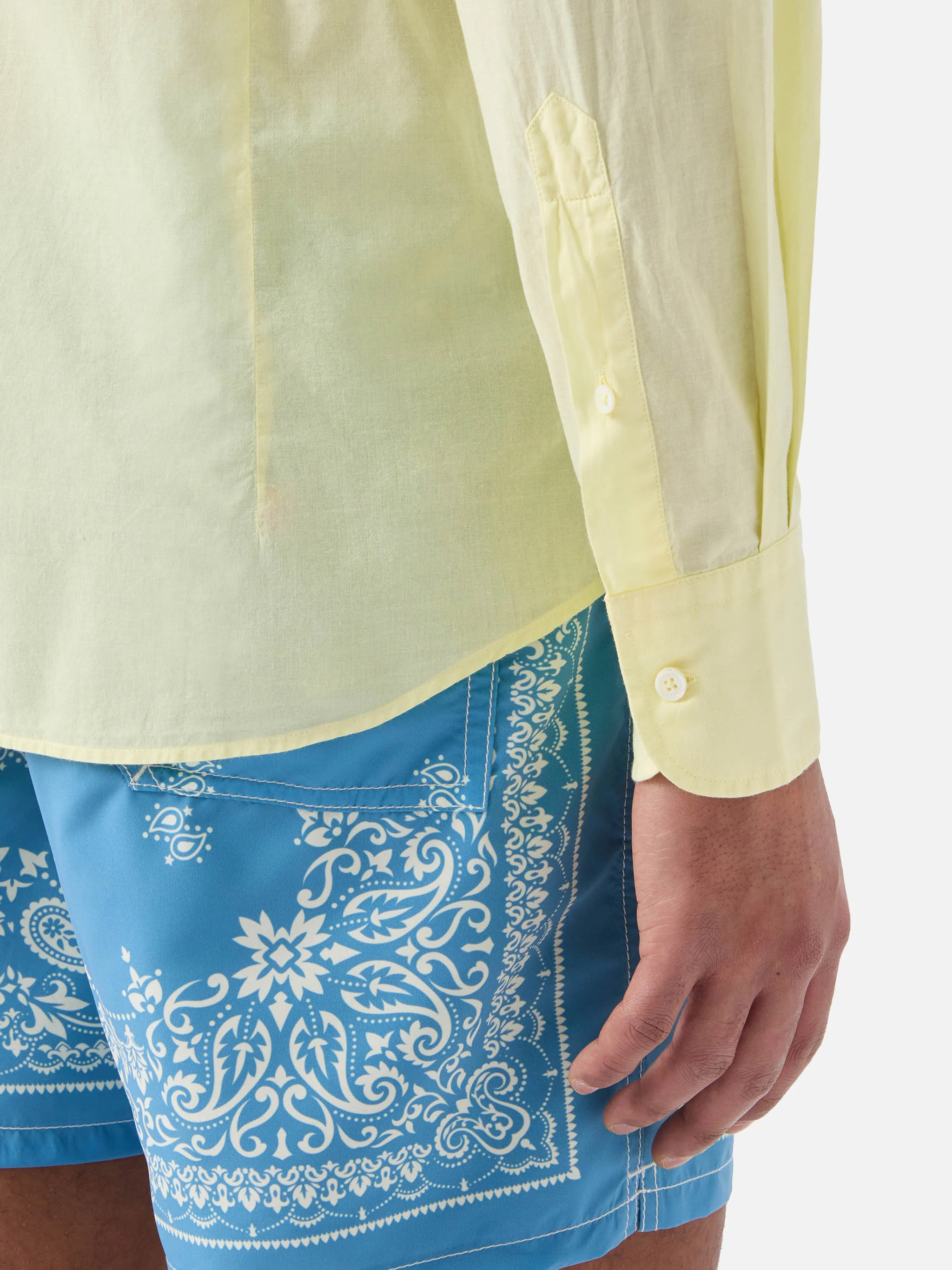 Camicia Chemise Ice in puro voile di cotone burro - Image 4
