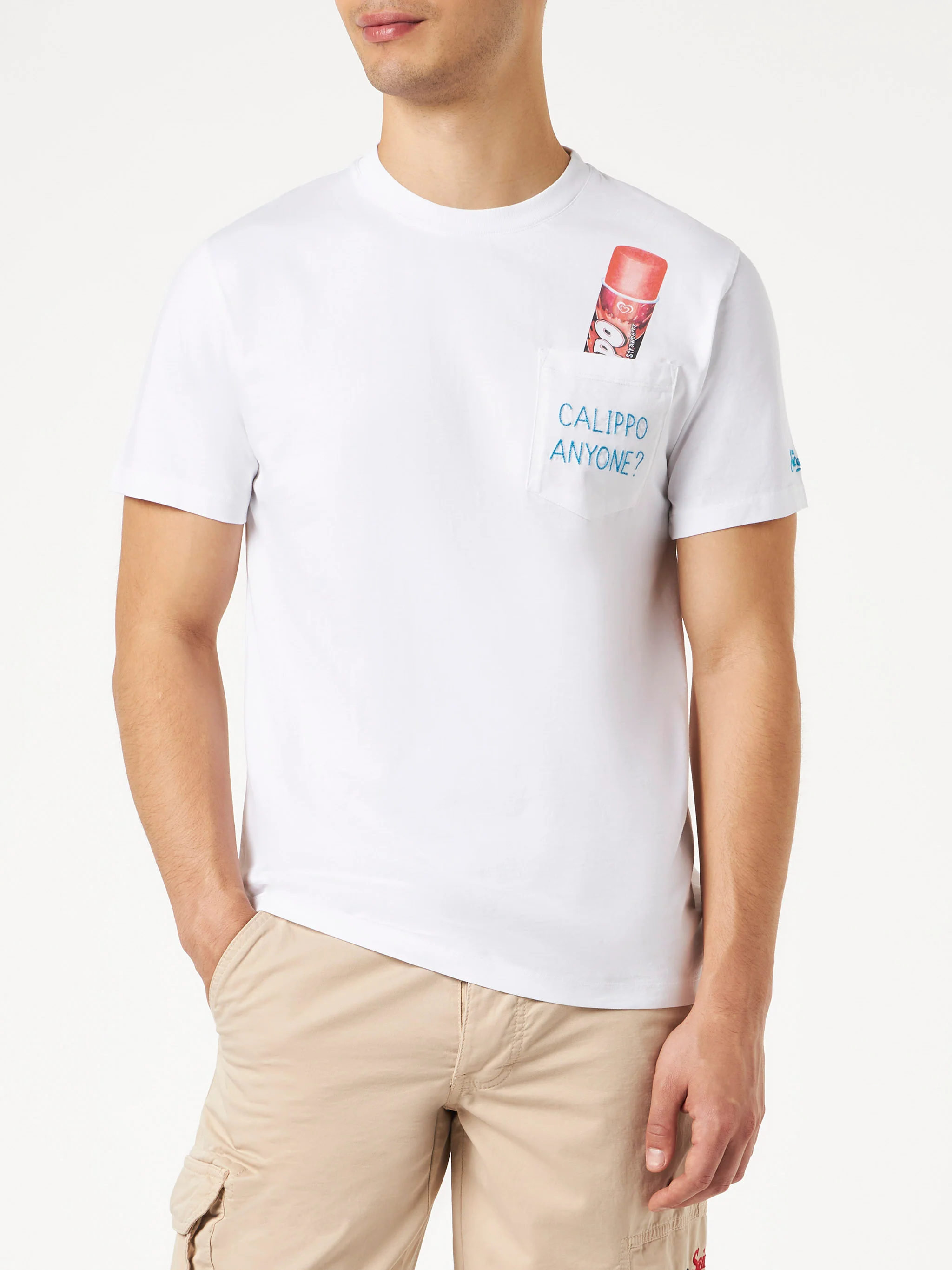 T-shirt in cotone con ricamo Calippo Anyone?| Algida® Edizione Speciale - Image 3