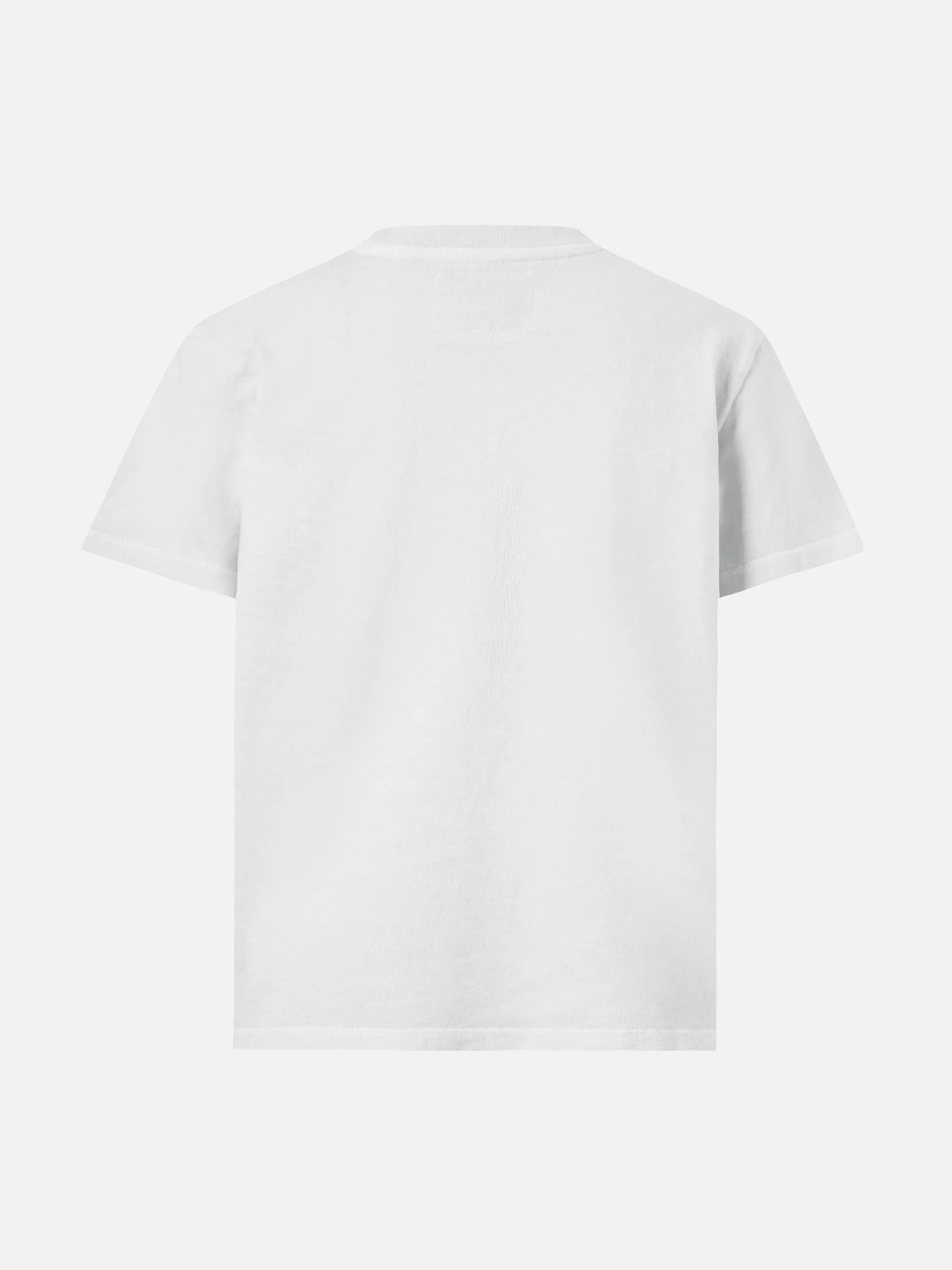 T-shirt Cameron in cotone bianco con ricamo Fotomonello - Image 3
