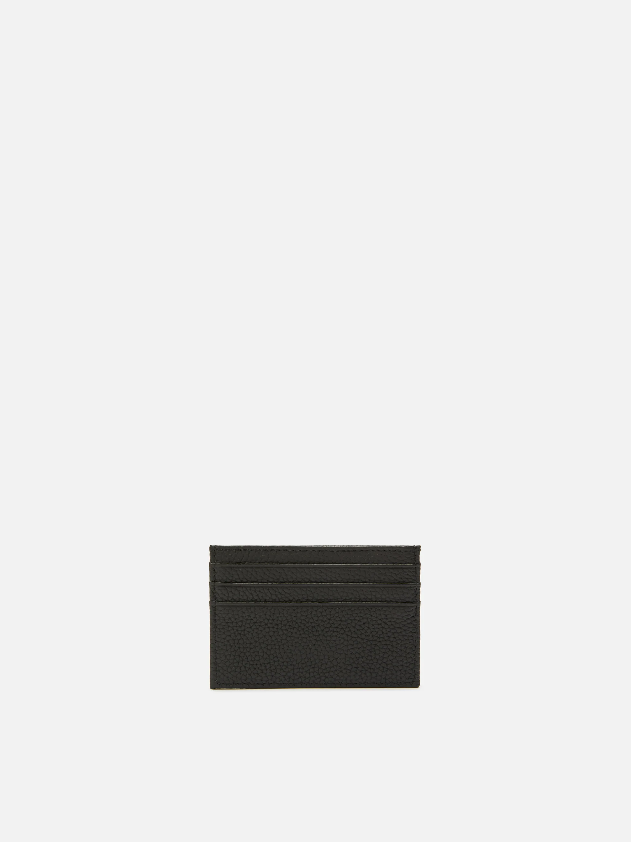 Portacarte Card Holder in pelle martellata nera - Image 3