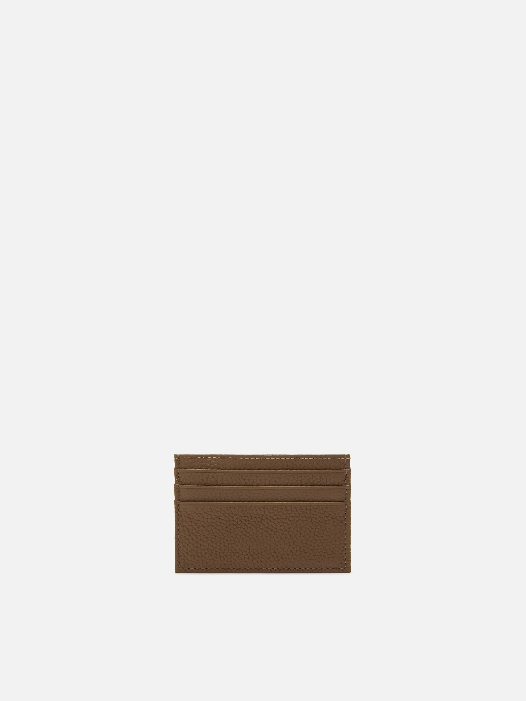 Portacarte Card Holder in pelle martellata marrone - Image 3