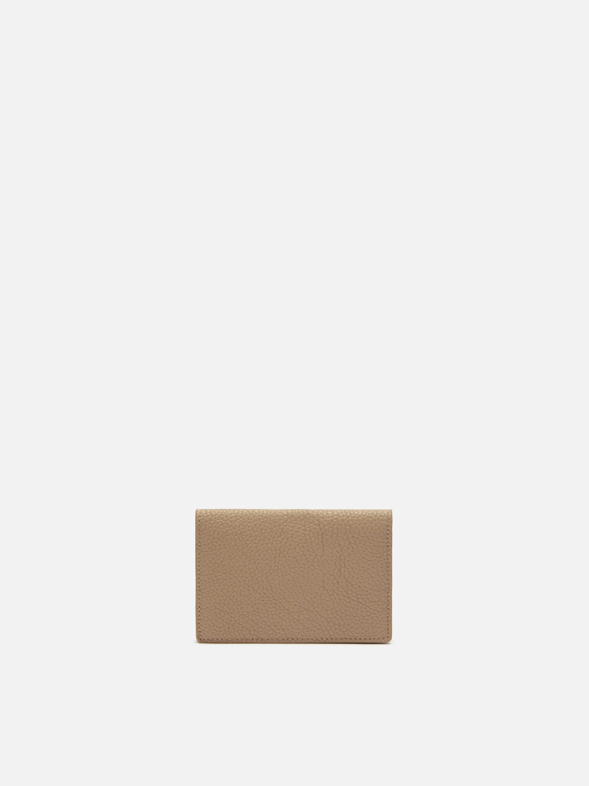 Portacarte Card Holder in pelle martellata nocciola - Image 3