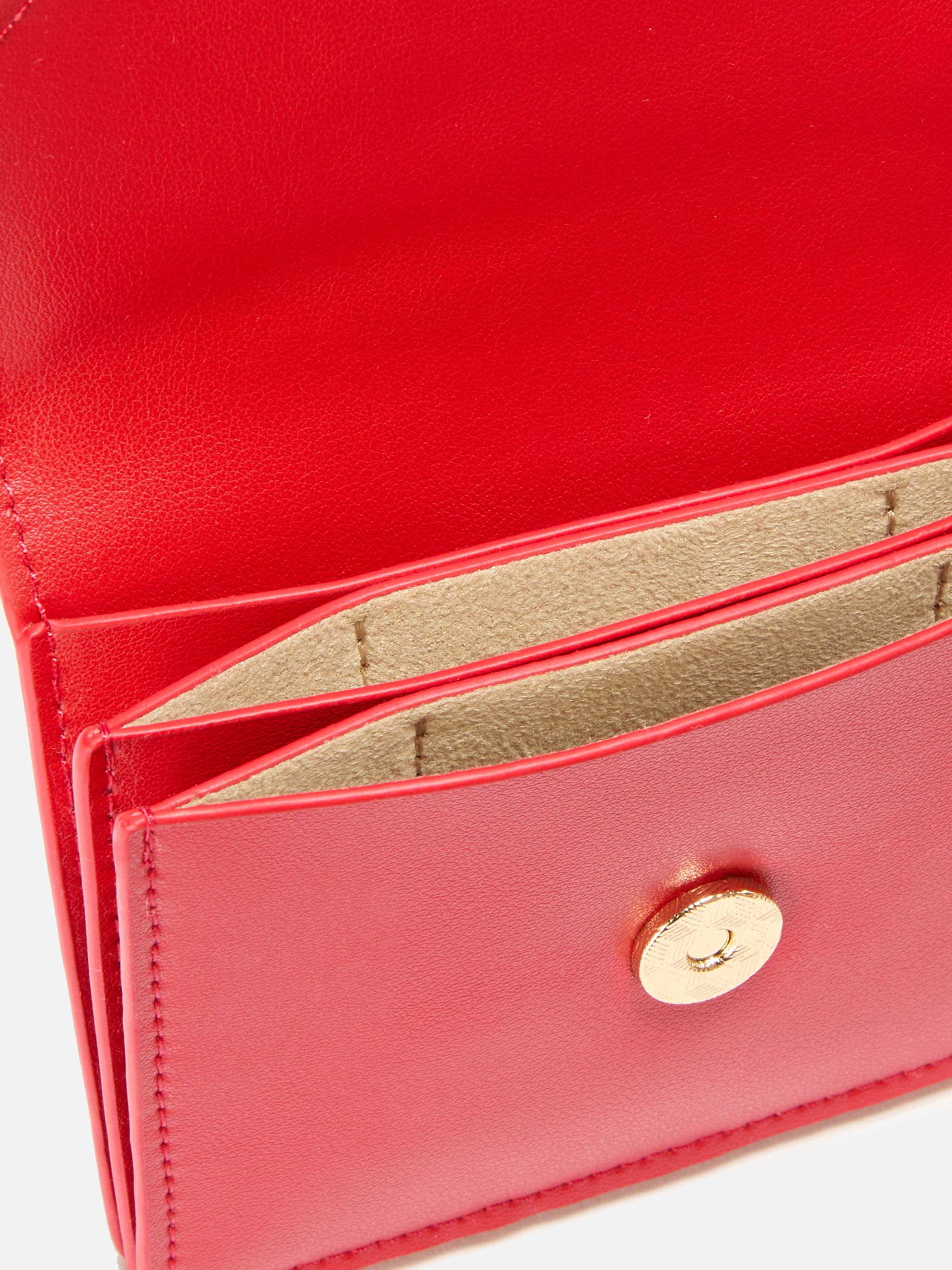 Portacarte Card Holder in pelle rossa - Image 2