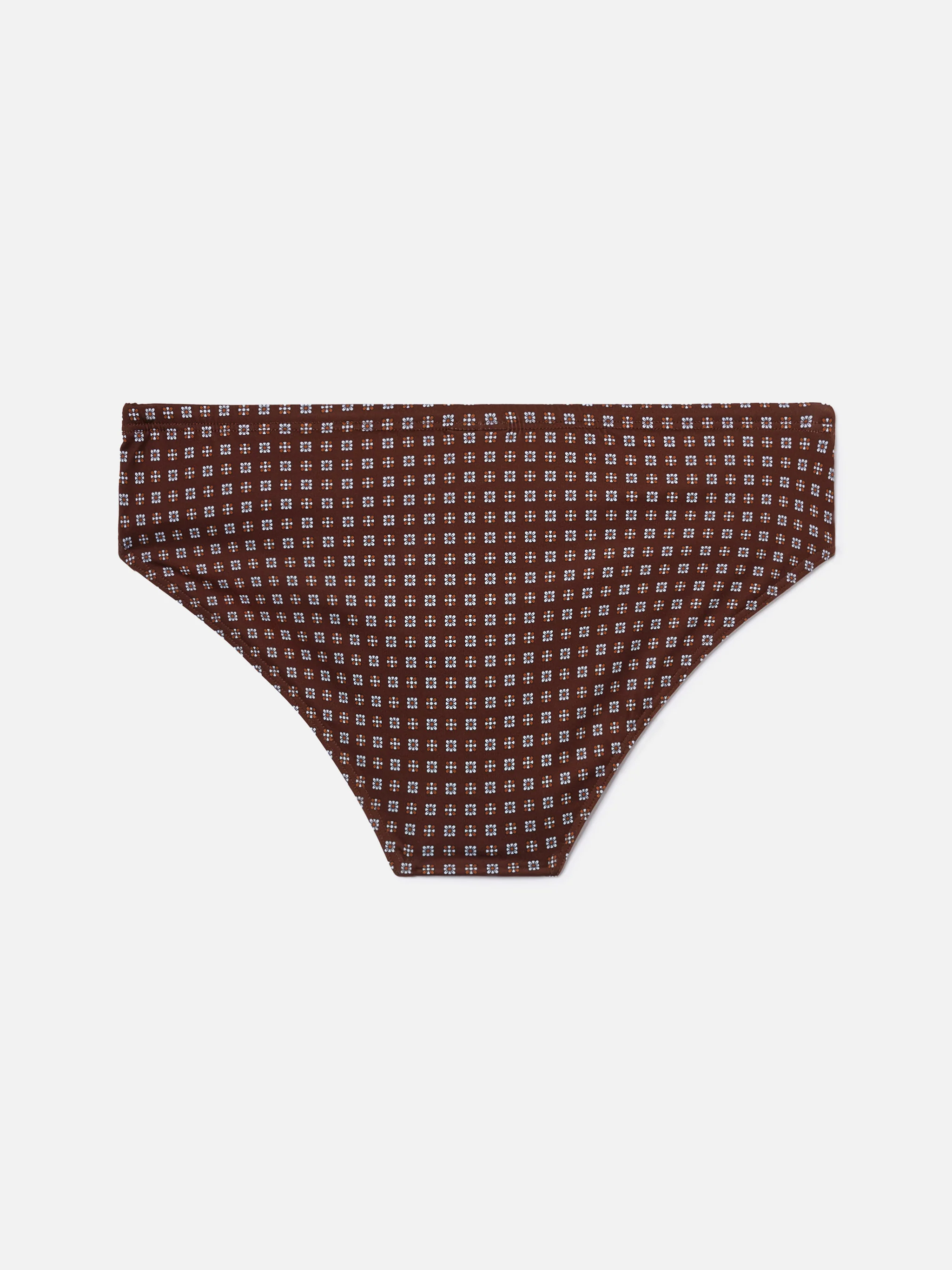 Slip mare Cayo marrone con stampa geometrica - Image 2