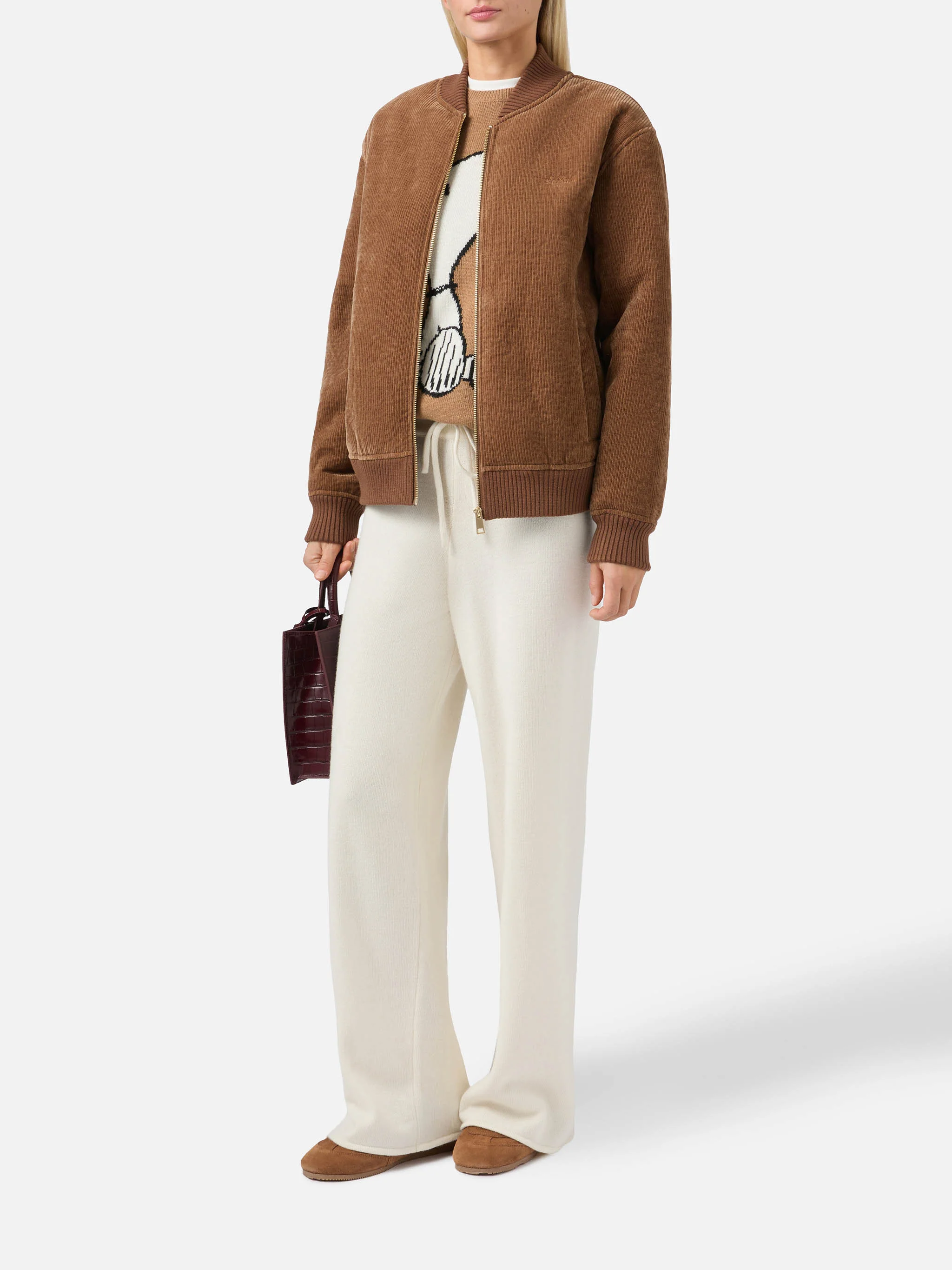 Bomber Celia in corduroy con interno teddy - Image 2