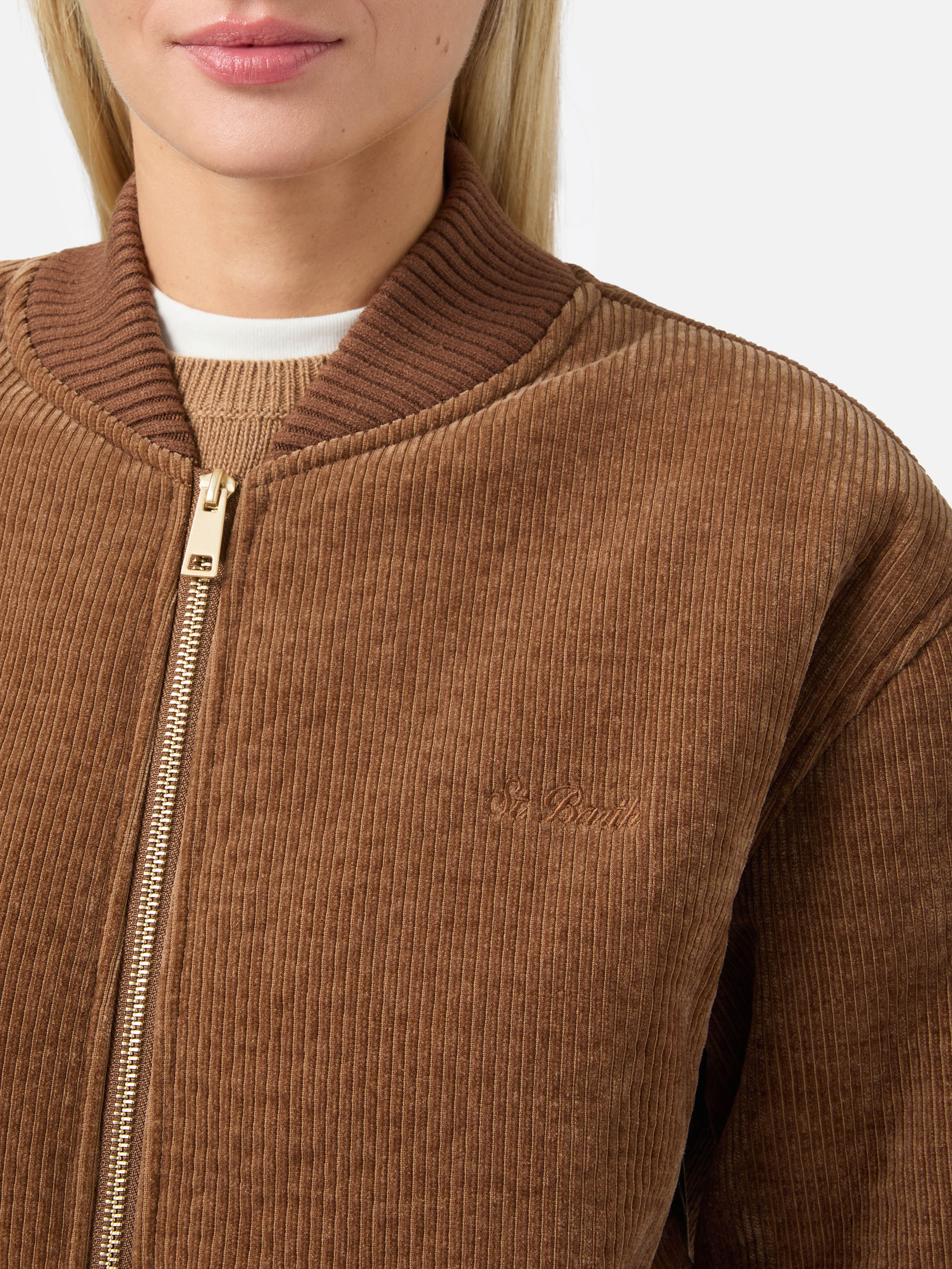 Bomber Celia in corduroy con interno teddy - Image 3