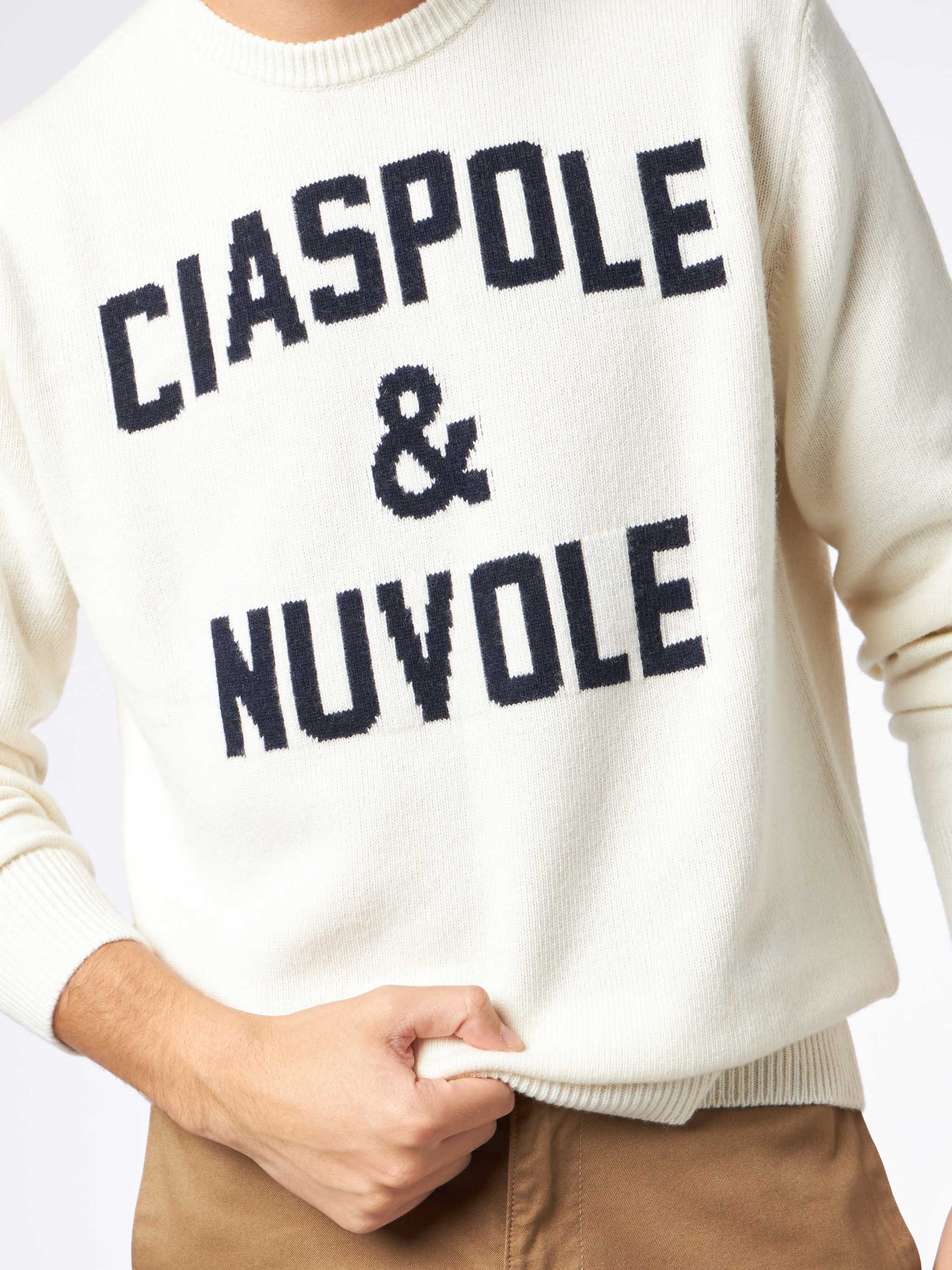 Maglione girocollo Heron con jacquard Ciaspole e Nuvole - Image 2