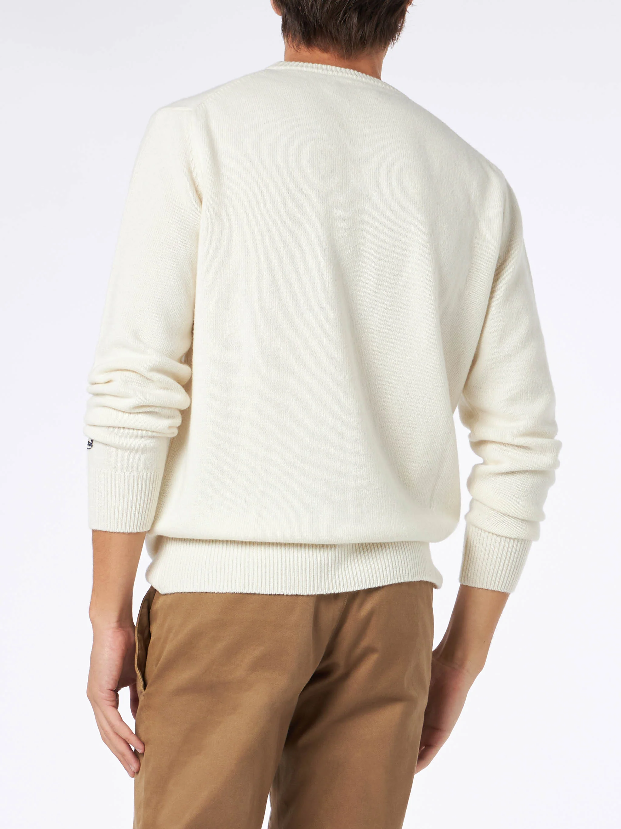 Maglione girocollo Heron con jacquard Ciaspole e Nuvole - Image 3