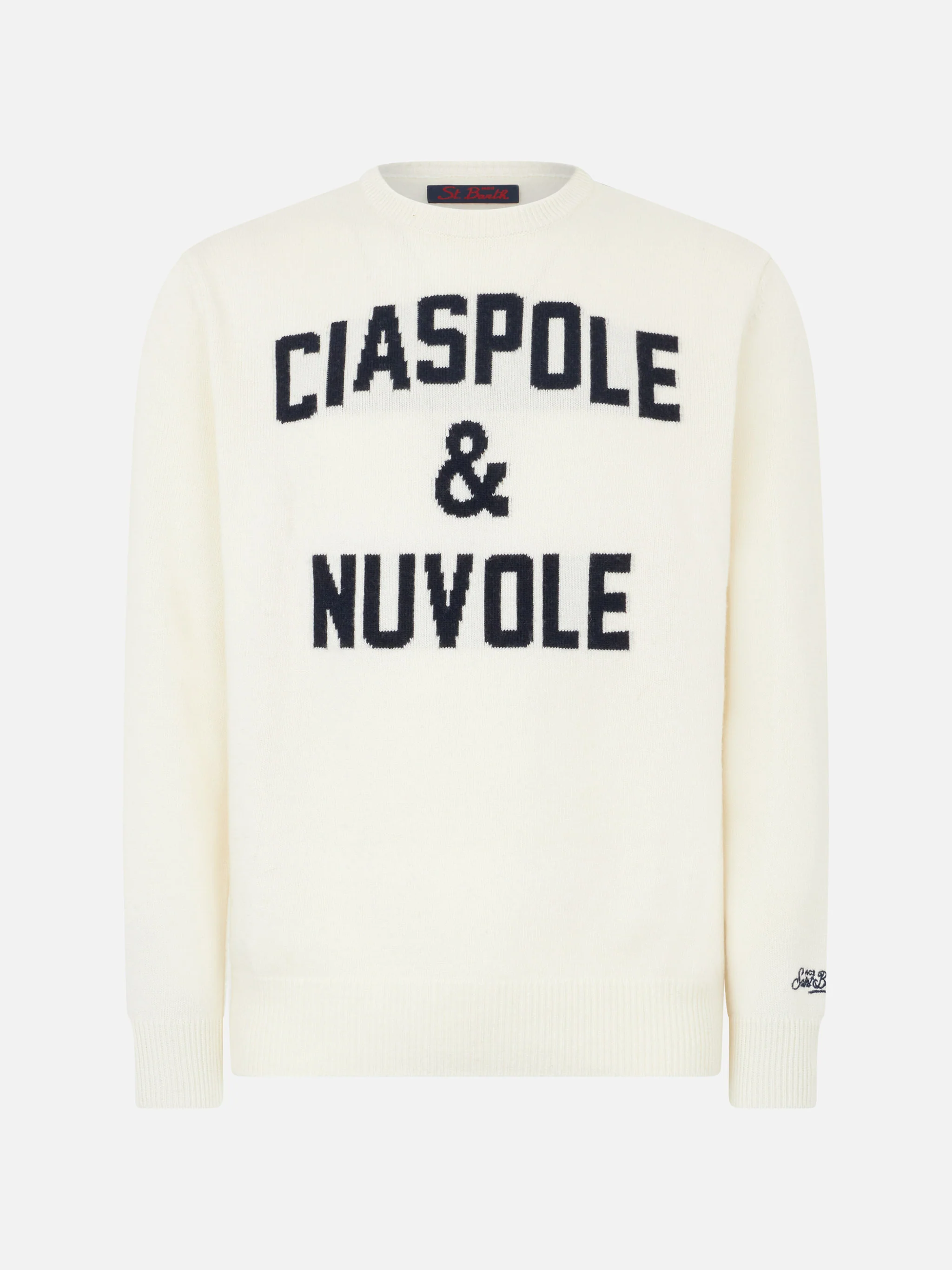 Maglione girocollo Heron con jacquard Ciaspole e Nuvole - Image 4
