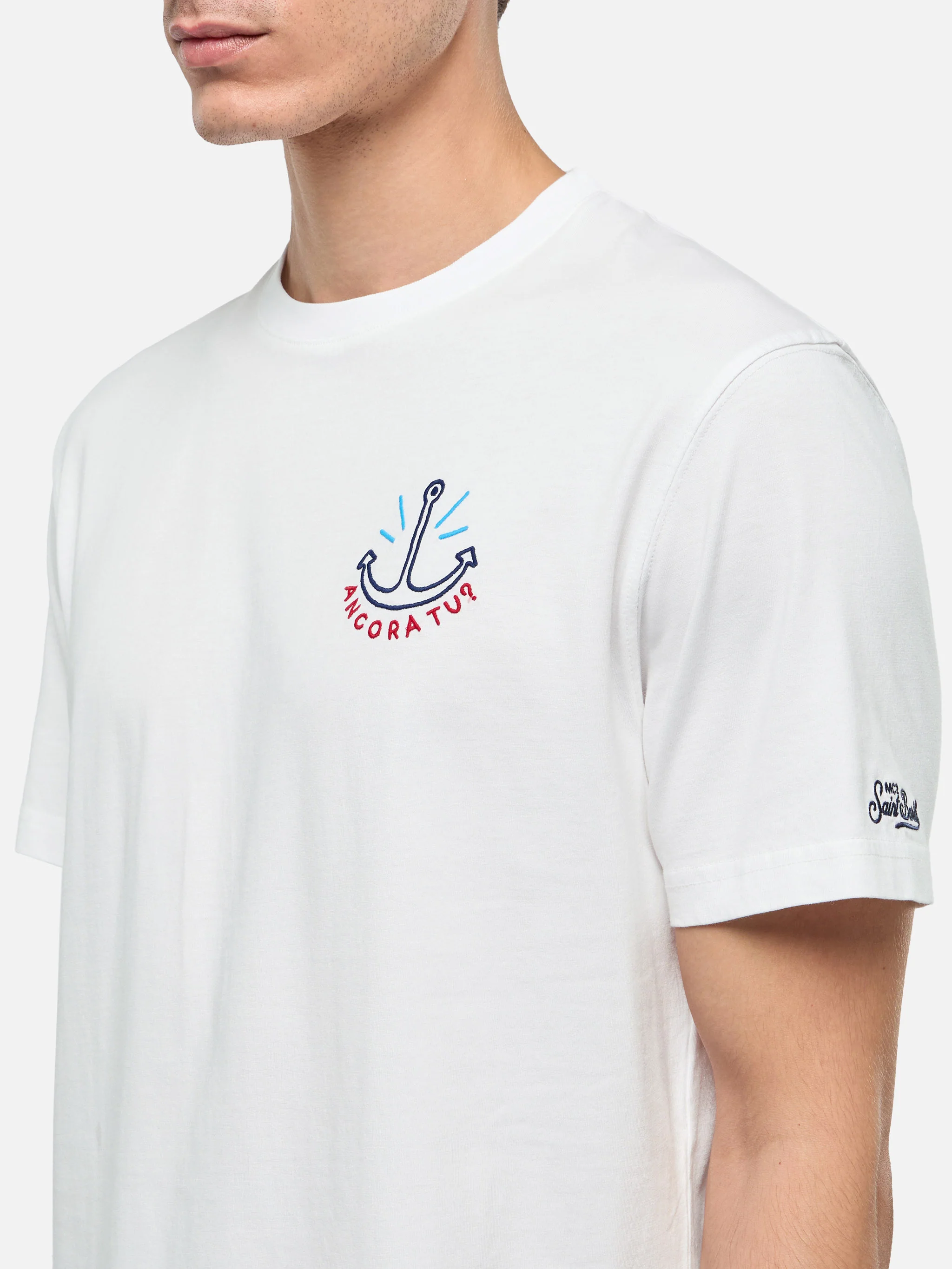 T-shirt Portofino in jersey di cotone classic fit con ricamo Ancora tu | INSULTI LUMINOSI SPECIAL EDITION - Image 2