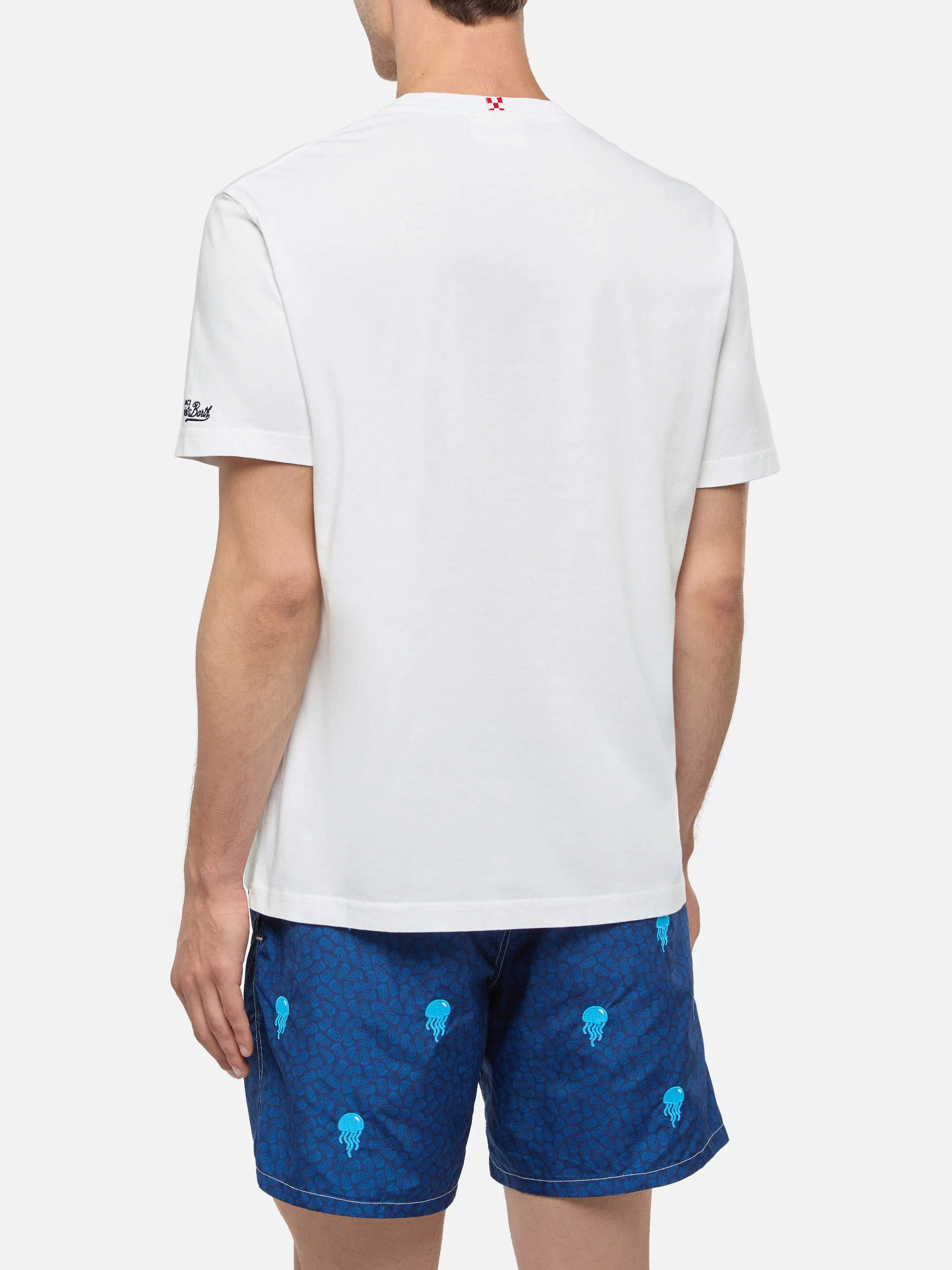 T-shirt Portofino in jersey di cotone classic fit con ricamo Ancora tu | INSULTI LUMINOSI SPECIAL EDITION - Image 4