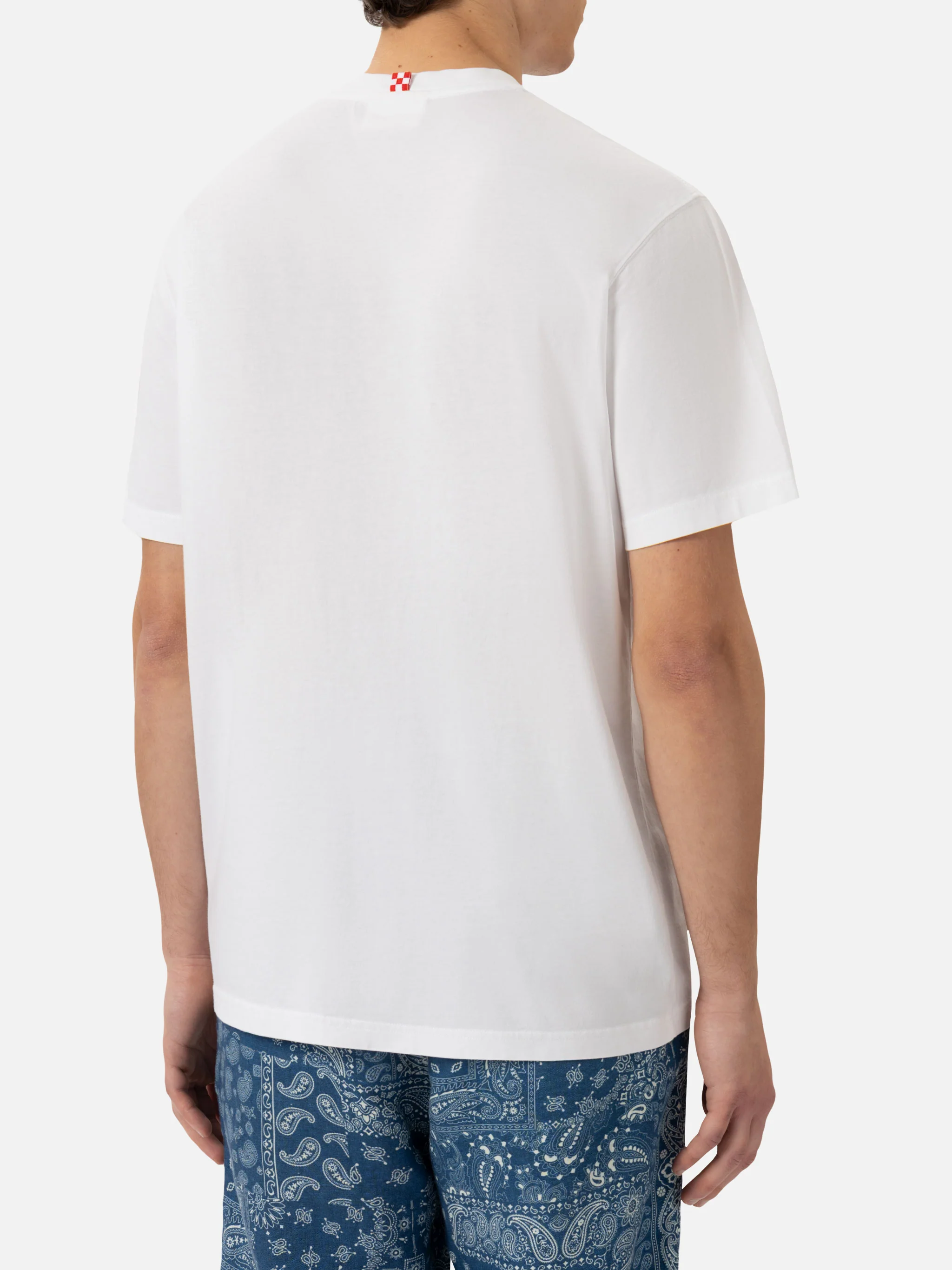 T-shirt Portofino in jersey di cotone classic fit con ricamo Aperol Spritz, please | APEROL SPECIAL EDITION - Image 5
