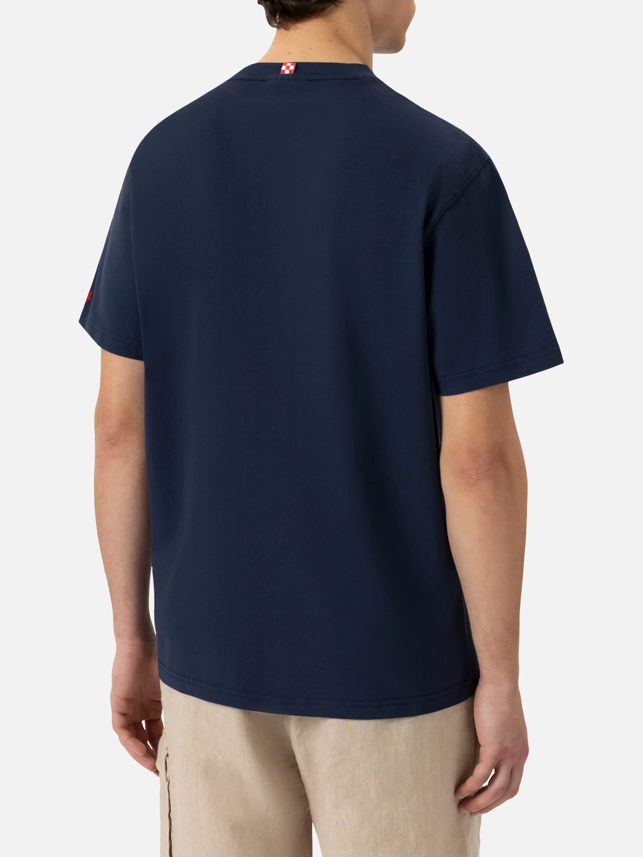 T-shirt Portofino in jersey di cotone classic fit con ricamo Brillo senza bere | INSULTI LUMINOSI SPECIAL EDITION - Image 5