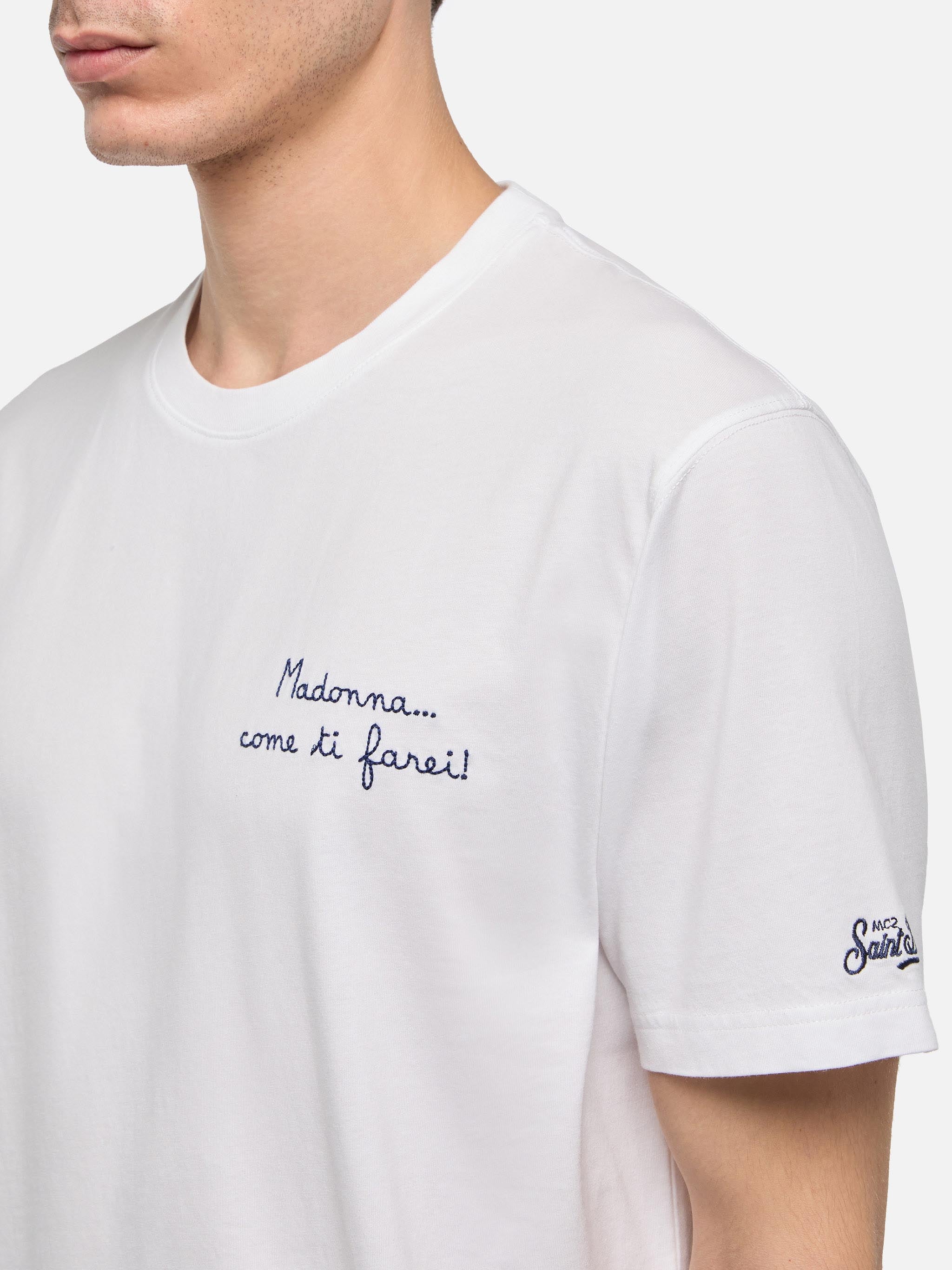 T-shirt Portofino in jersey di cotone classic fit con ricamo Come ti farei! | SAPORE DI MARE SPECIAL EDITION - Image 2