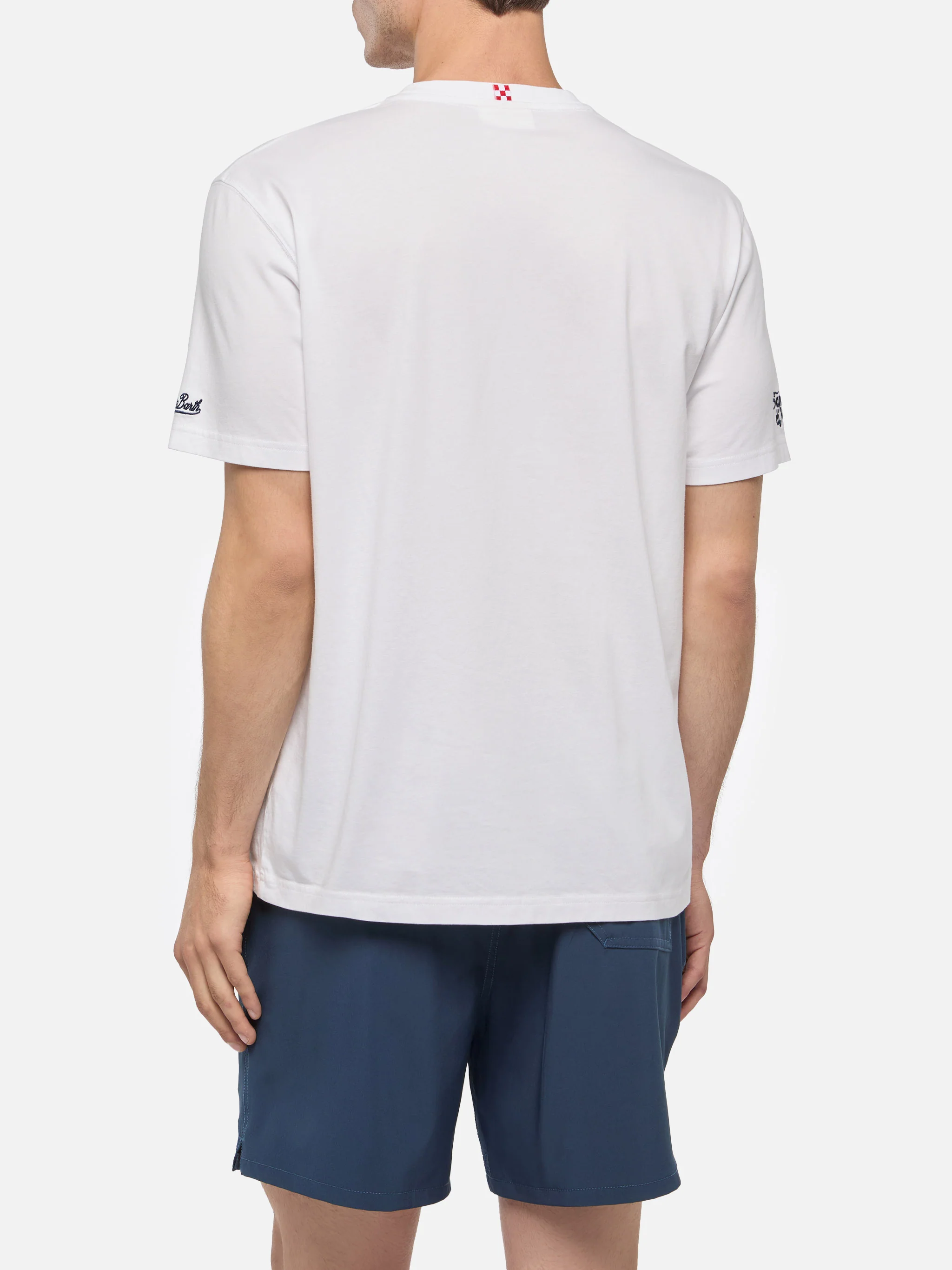 T-shirt Portofino in jersey di cotone classic fit con ricamo Come ti farei! | SAPORE DI MARE SPECIAL EDITION - Image 4