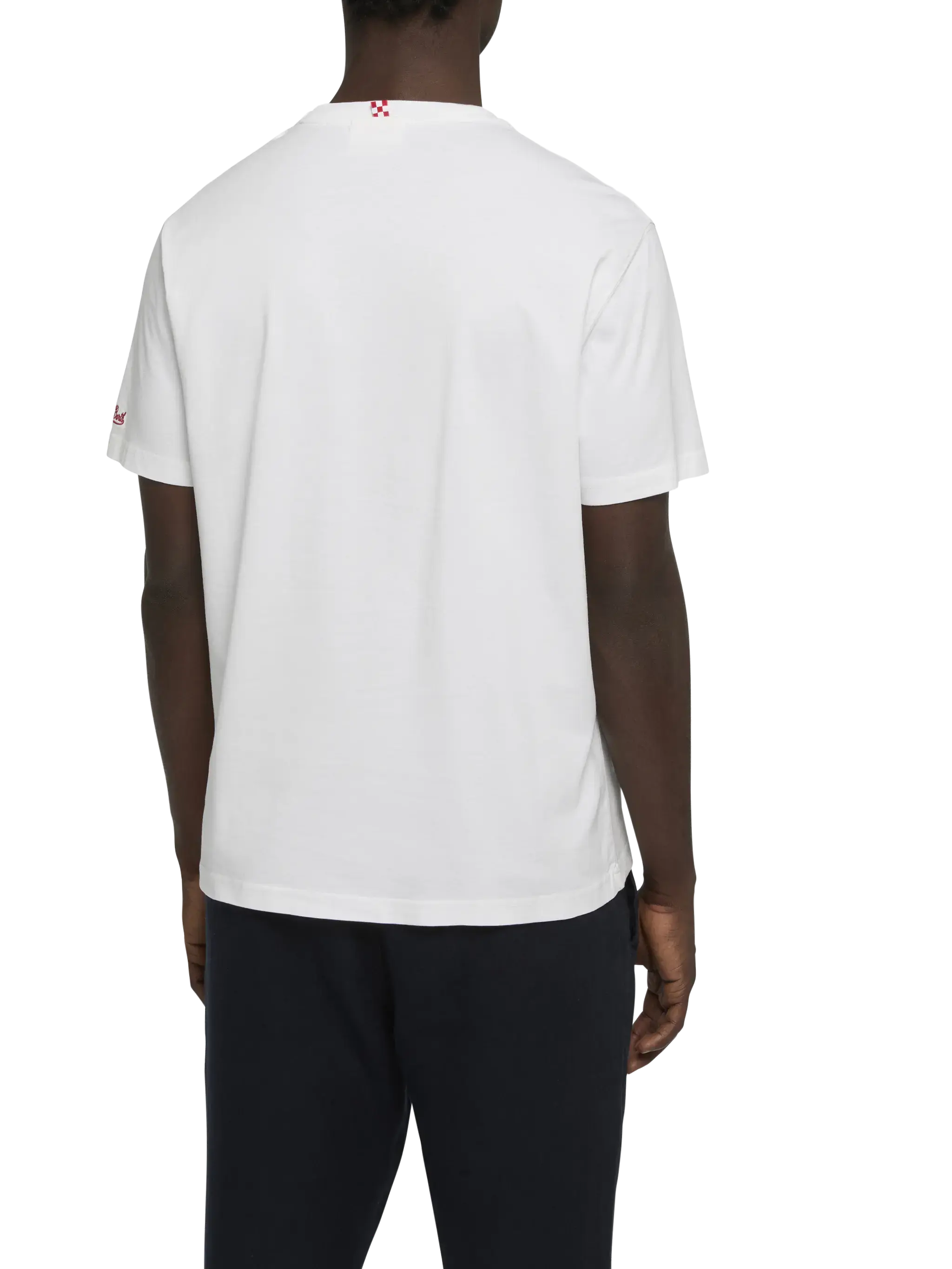 T-shirt Portofino in jersey di cotone classic fit con ricamo Famolo strano | INSULTI LUMINOSI SPECIAL EDITION - Image 4