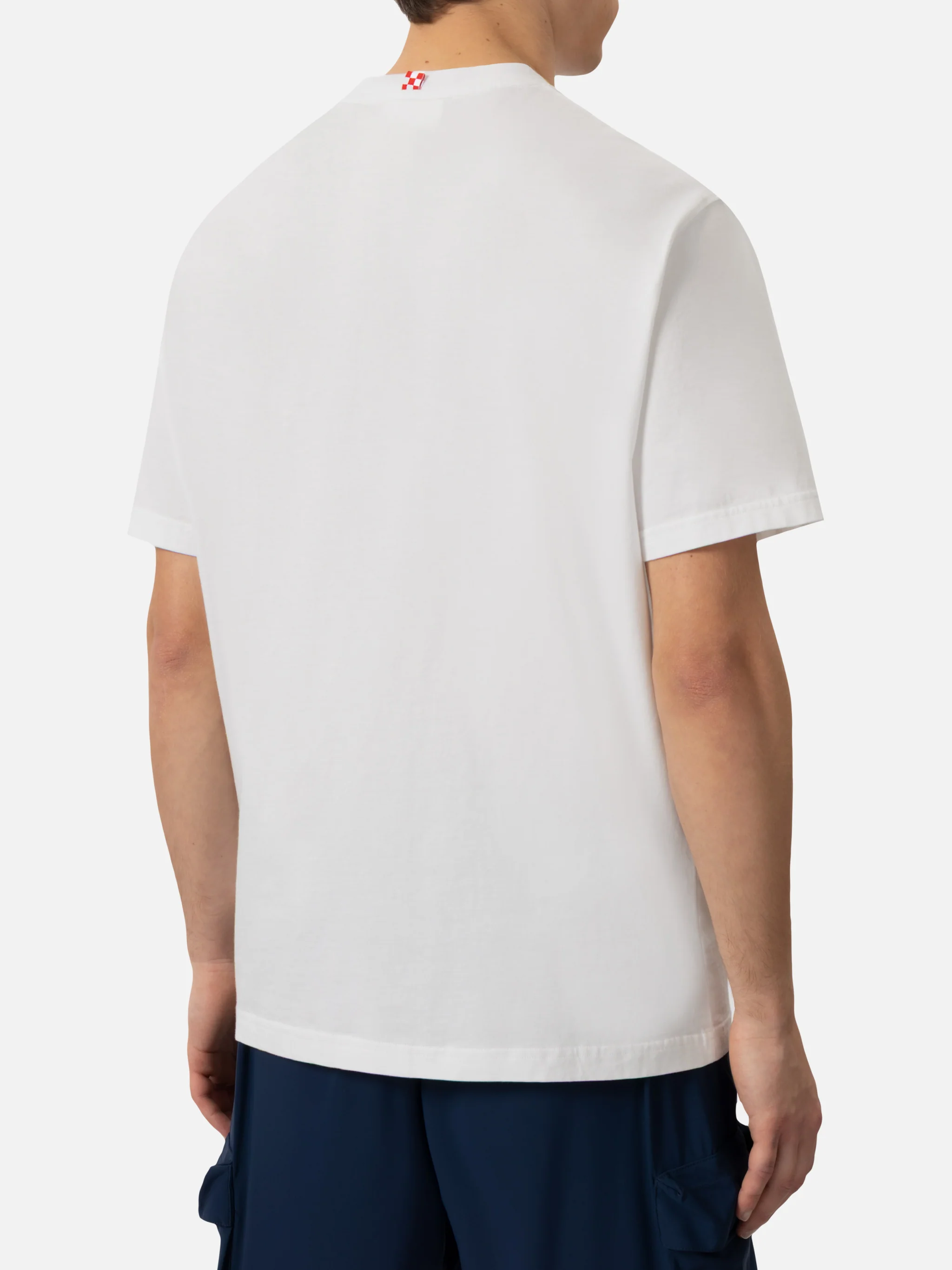 T-shirt Portofino in jersey di cotone classic fit con ricamo Gin Gin | INSULTI LUMINOSI SPECIAL EDITION - Image 4