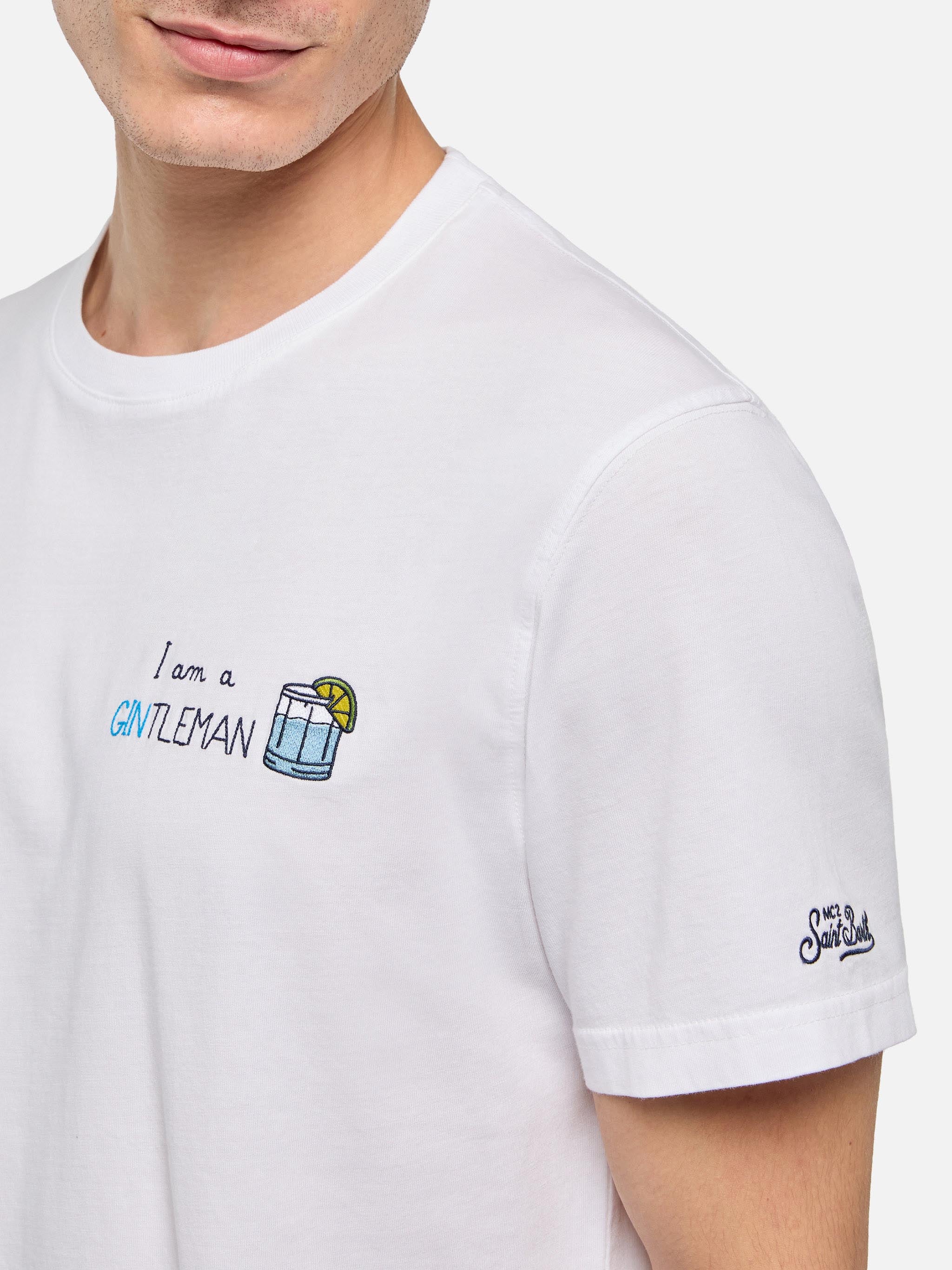 T-shirt Portofino ricamo I am a GINtleman - Image 2