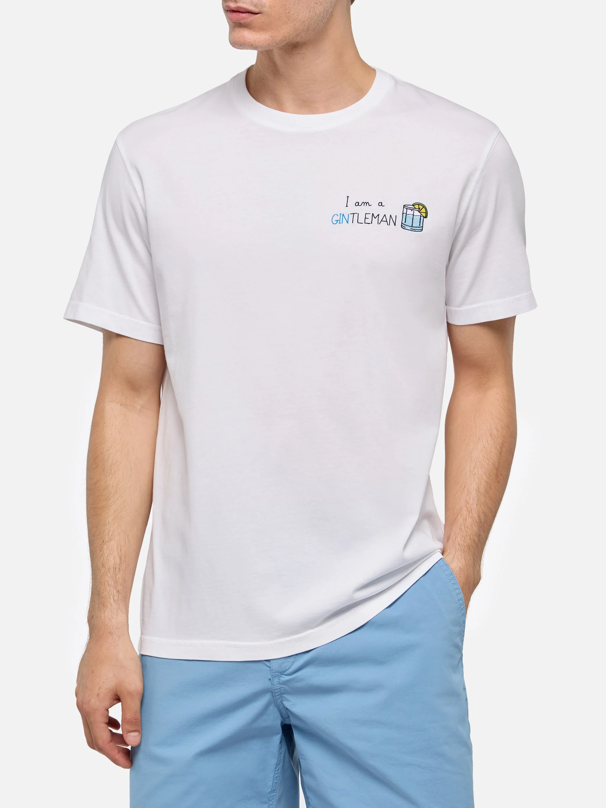 T-shirt Portofino ricamo I am a GINtleman - Image 3