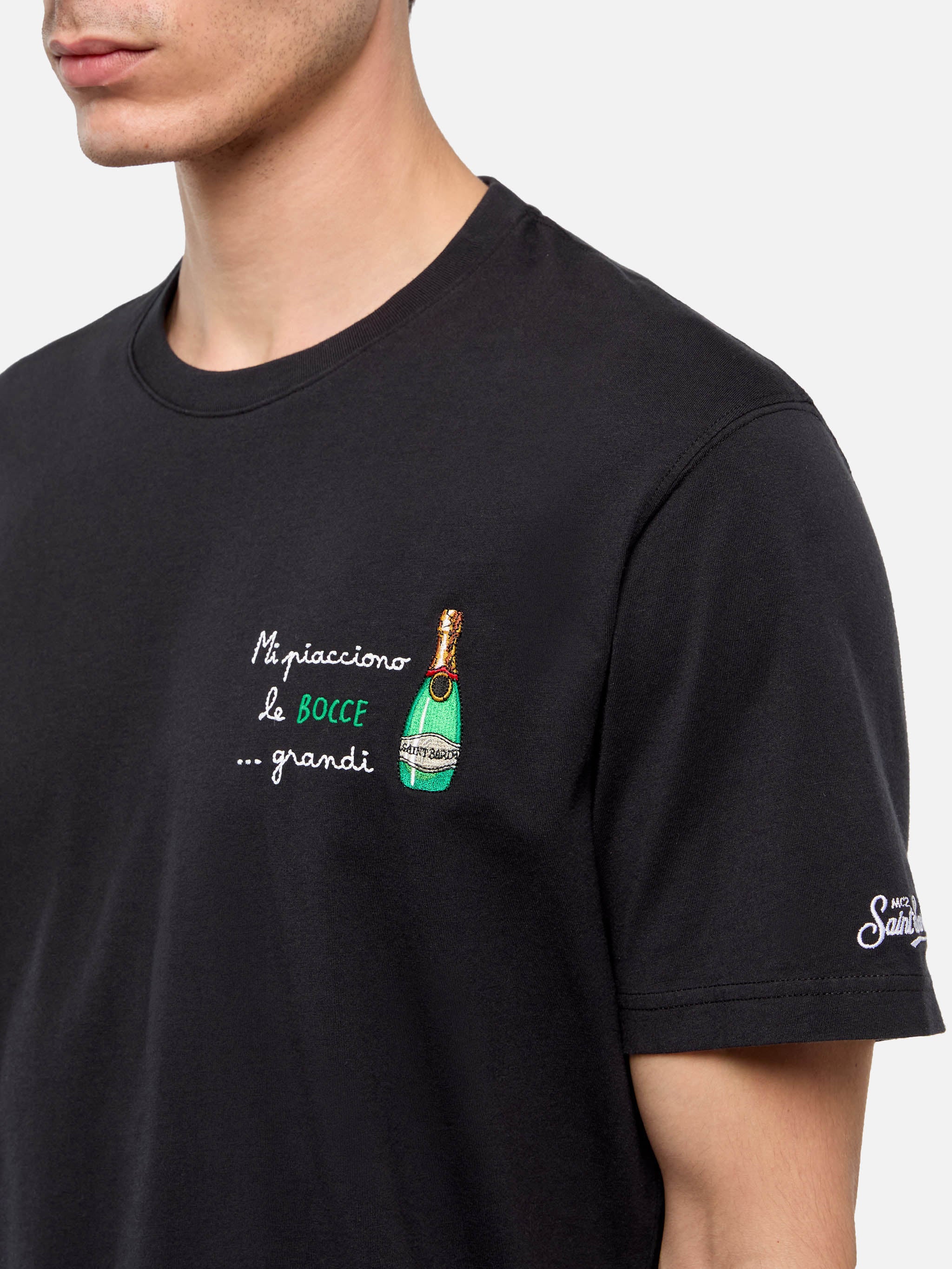 T-shirt Portofino in jersey di cotone classic fit con ricamo Mi piacciono le… - Image 2