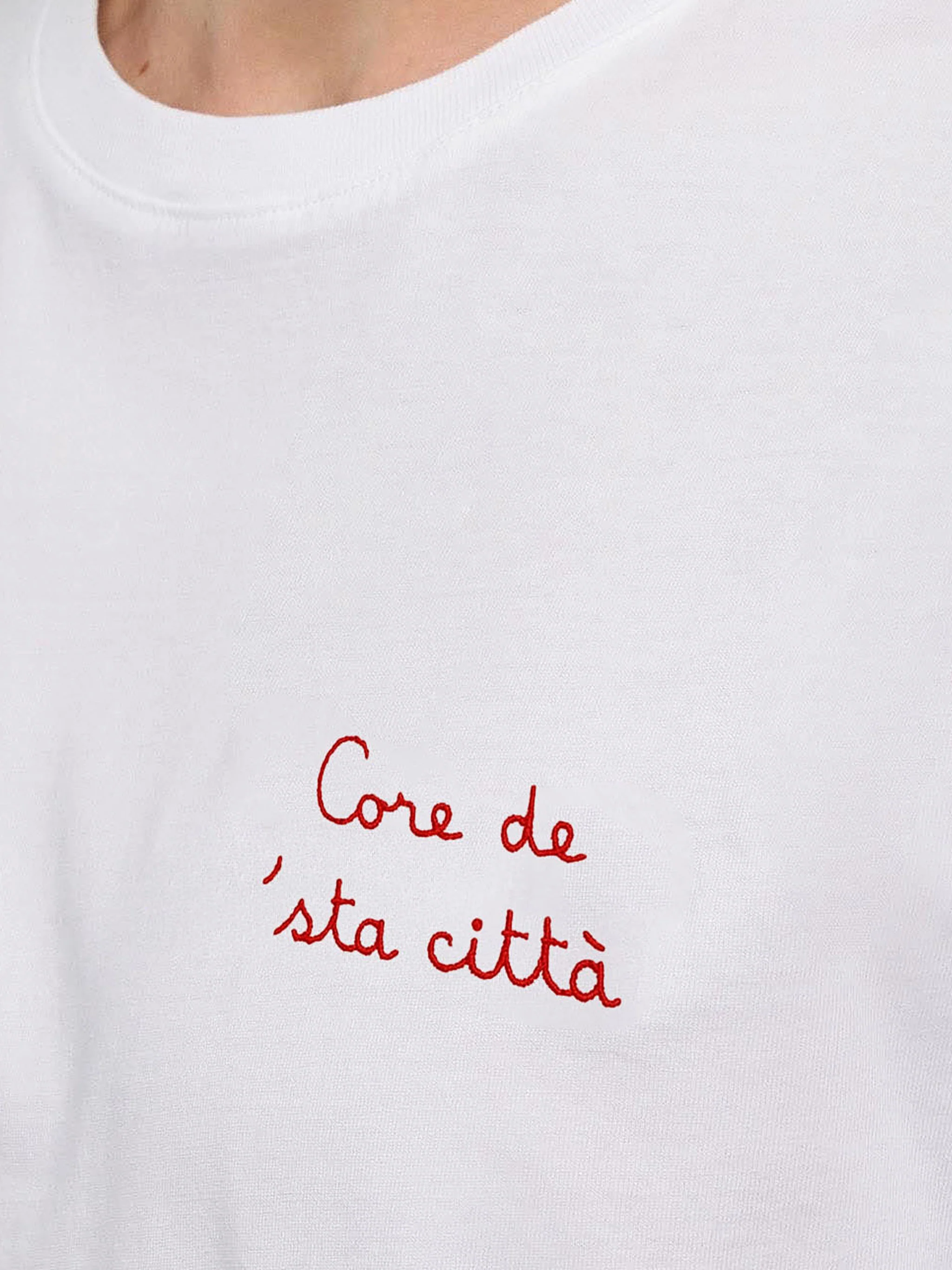 T-shirt Portofino in jersey di cotone classic fit con ricamo Core de 'sta città | AS ROMA SPECIAL EDITION - Image 2