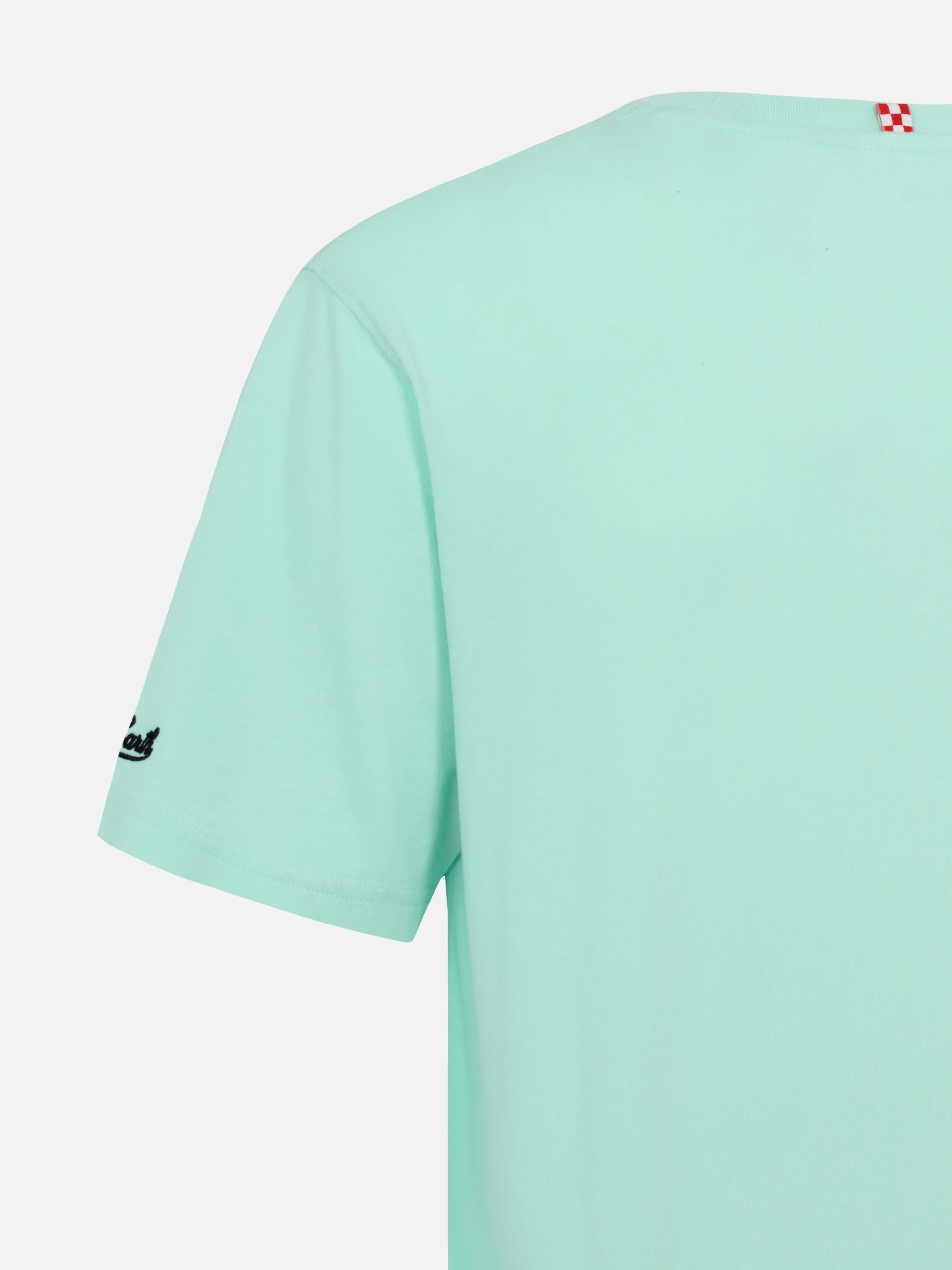 T-shirt Portofino in jersey di cotone classic fit con ricamo Sabato Divino Domenica Divano - Image 5