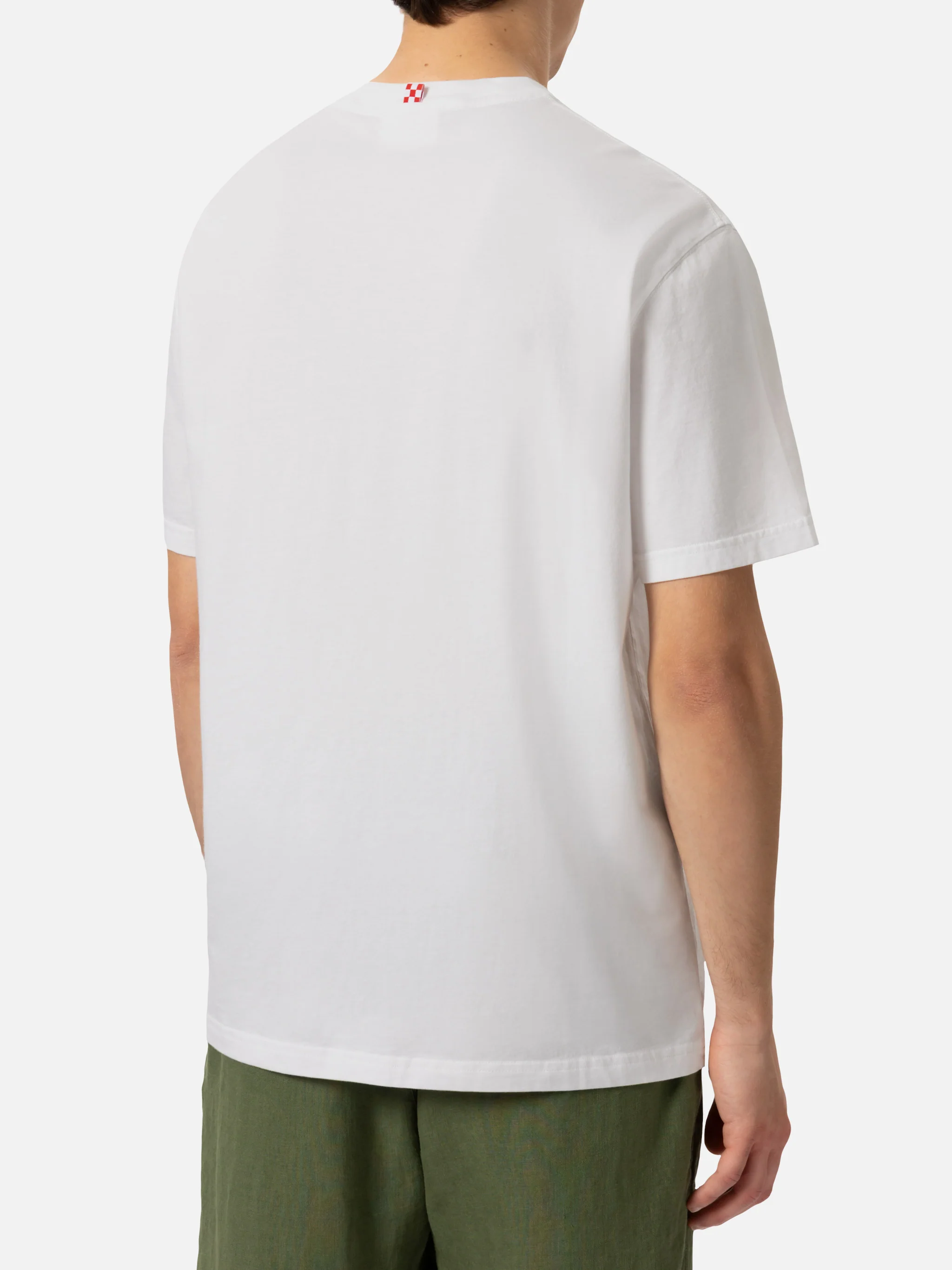 T-shirt Portofino in jersey di cotone classic fit con ricamo Saint Barth Beach Club - Image 4