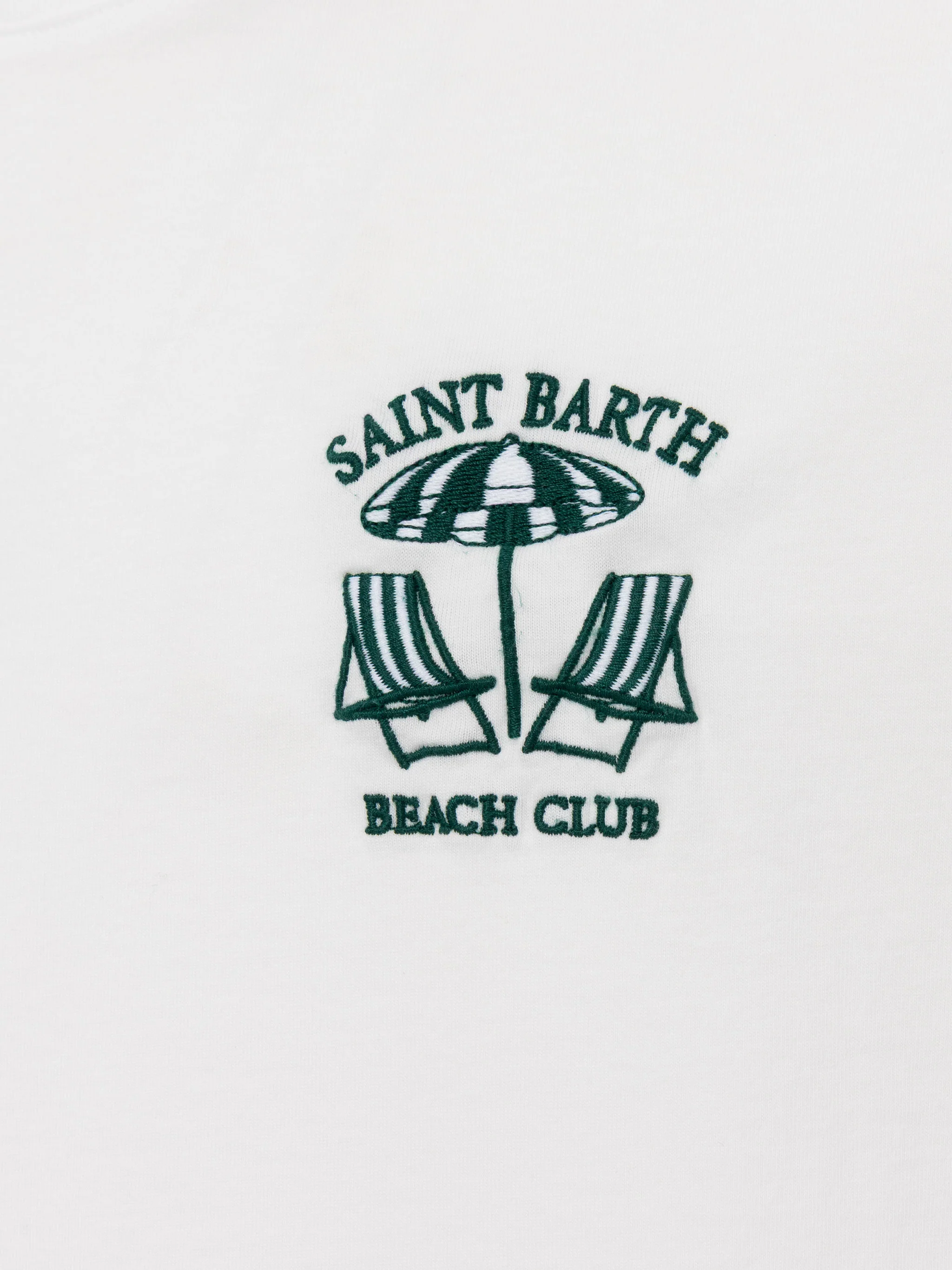 T-shirt Portofino in jersey di cotone classic fit con ricamo Saint Barth Beach Club - Image 5