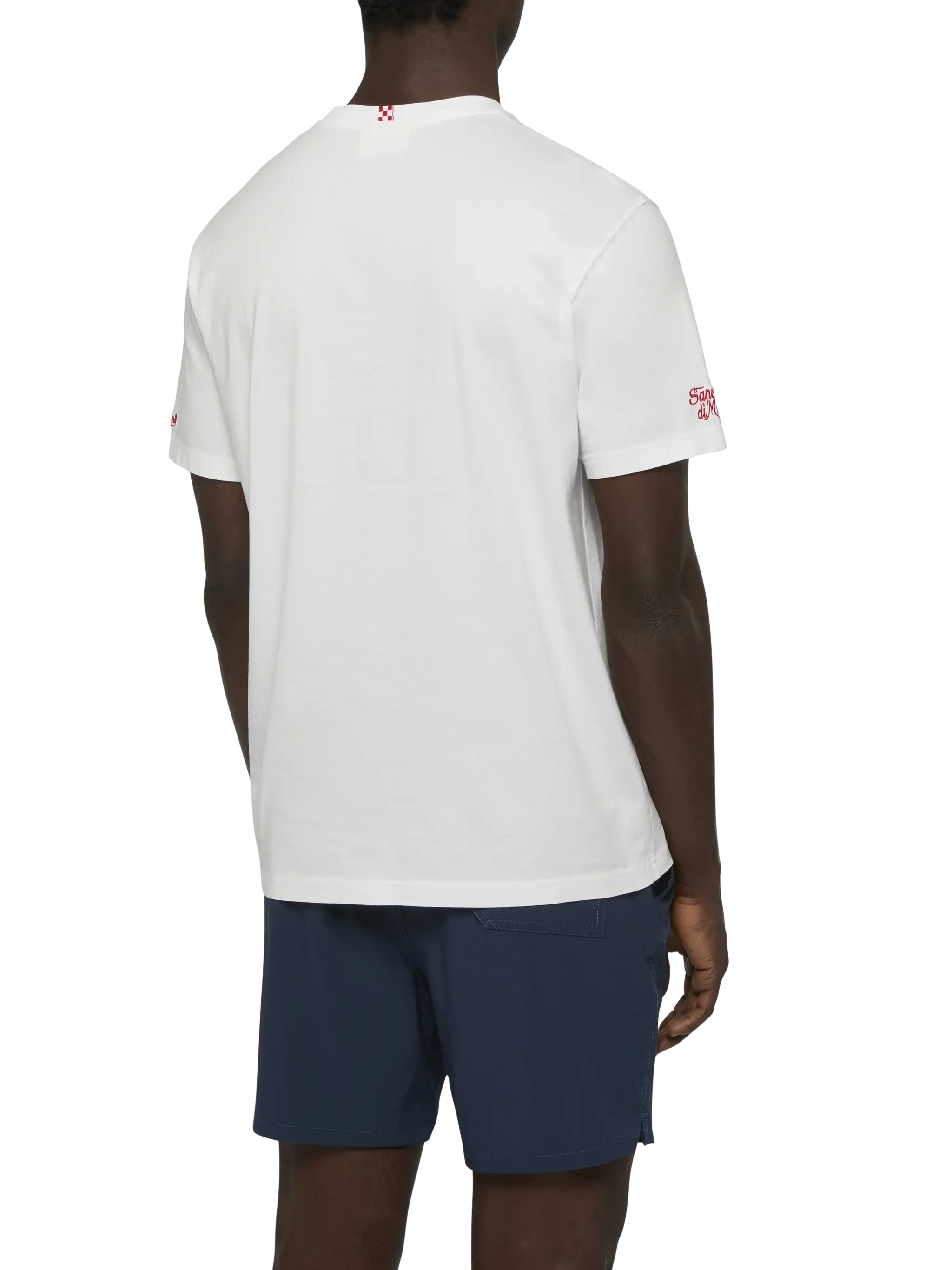 T-shirt Portofino in jersey di cotone classic fit con ricamo Vengo al mare | SAPORE DI MARE SPECIAL EDITION - Image 4