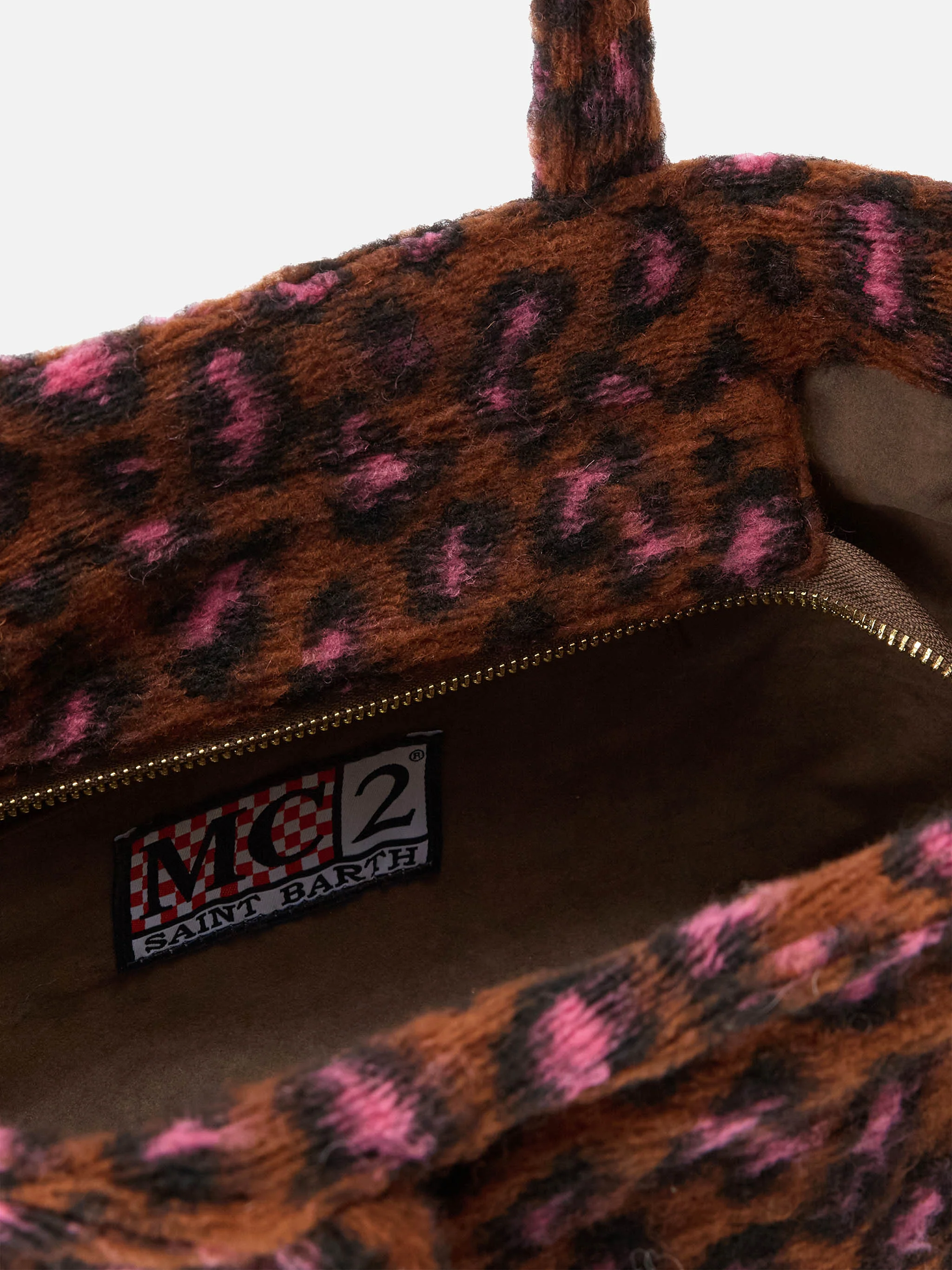 Borsa Colette Blanket stampa animalier verde - Image 5