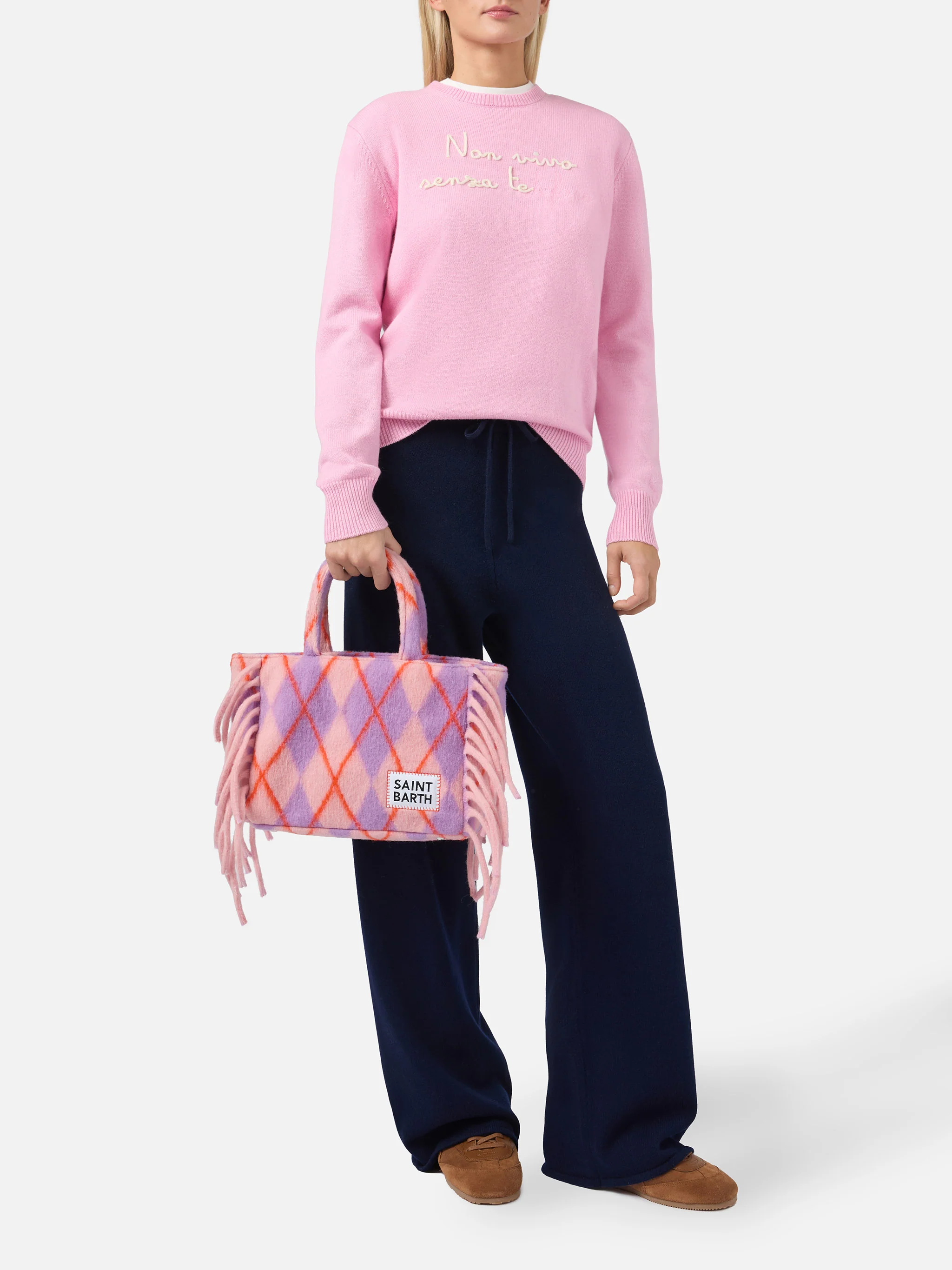 Borsa Colette Blanket con stampa argyle - Image 2