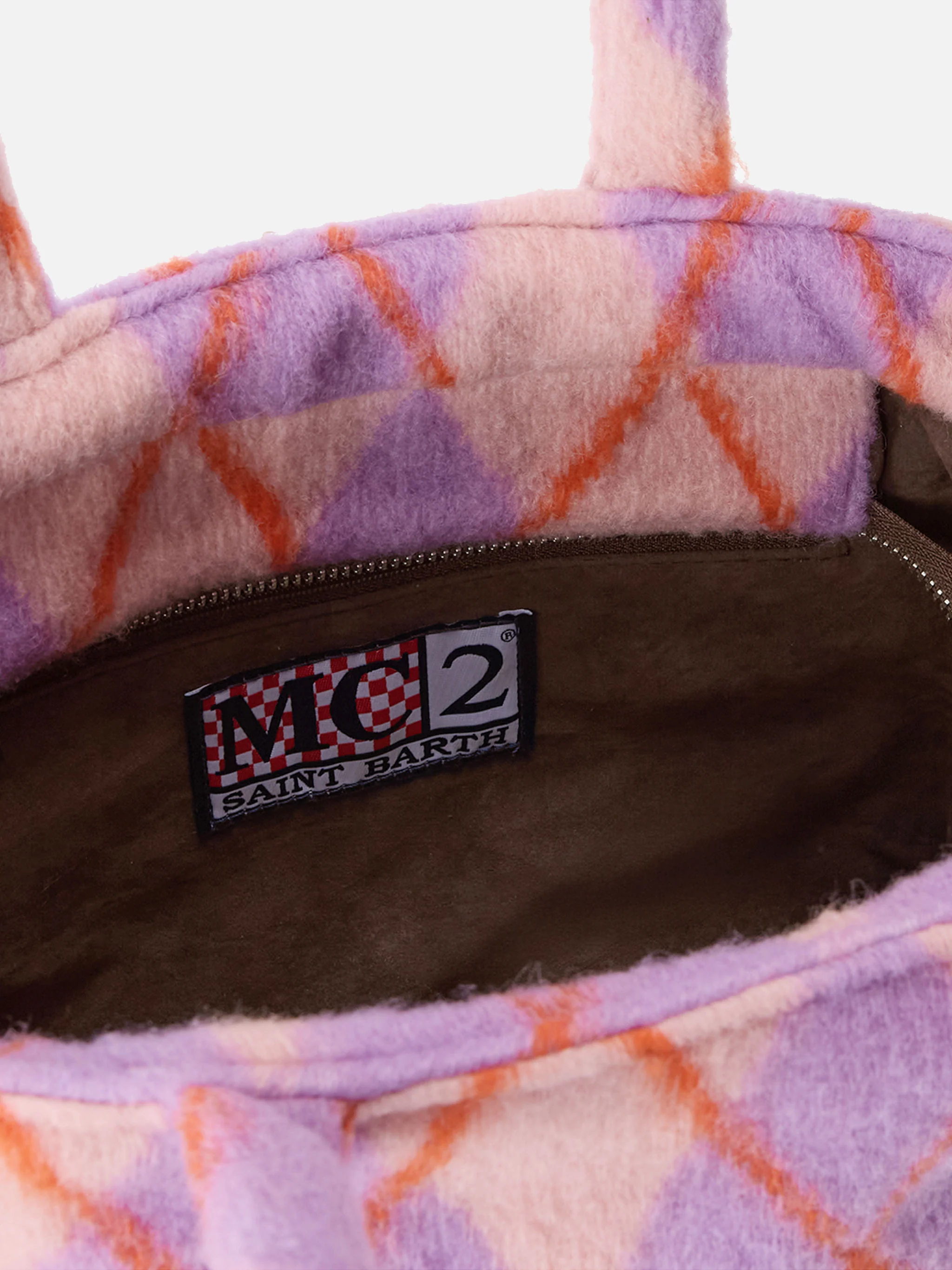 Borsa Colette Blanket con stampa argyle - Image 5