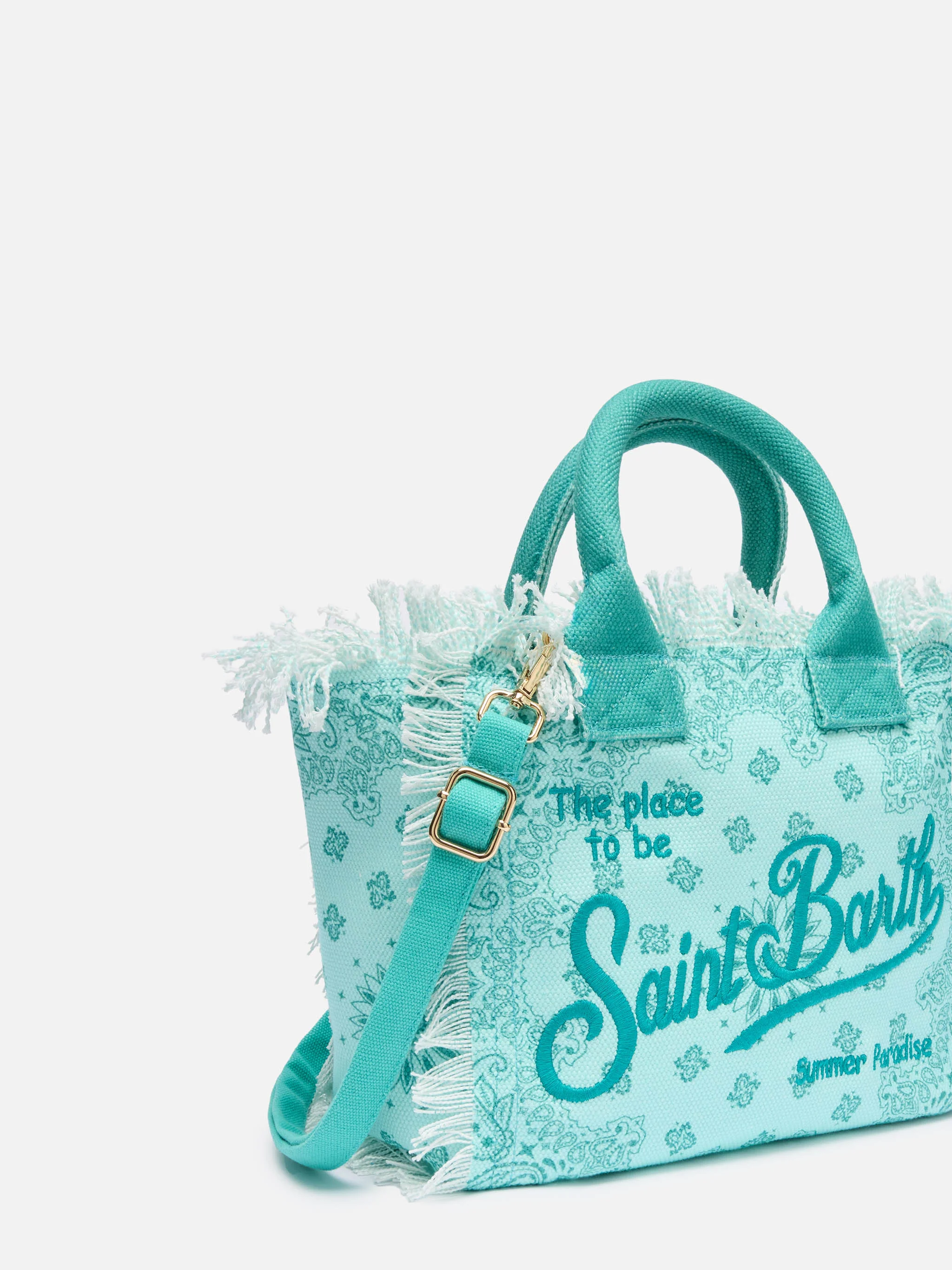 Borsa Colette in canvas di cotone con stampa bandana - Image 3