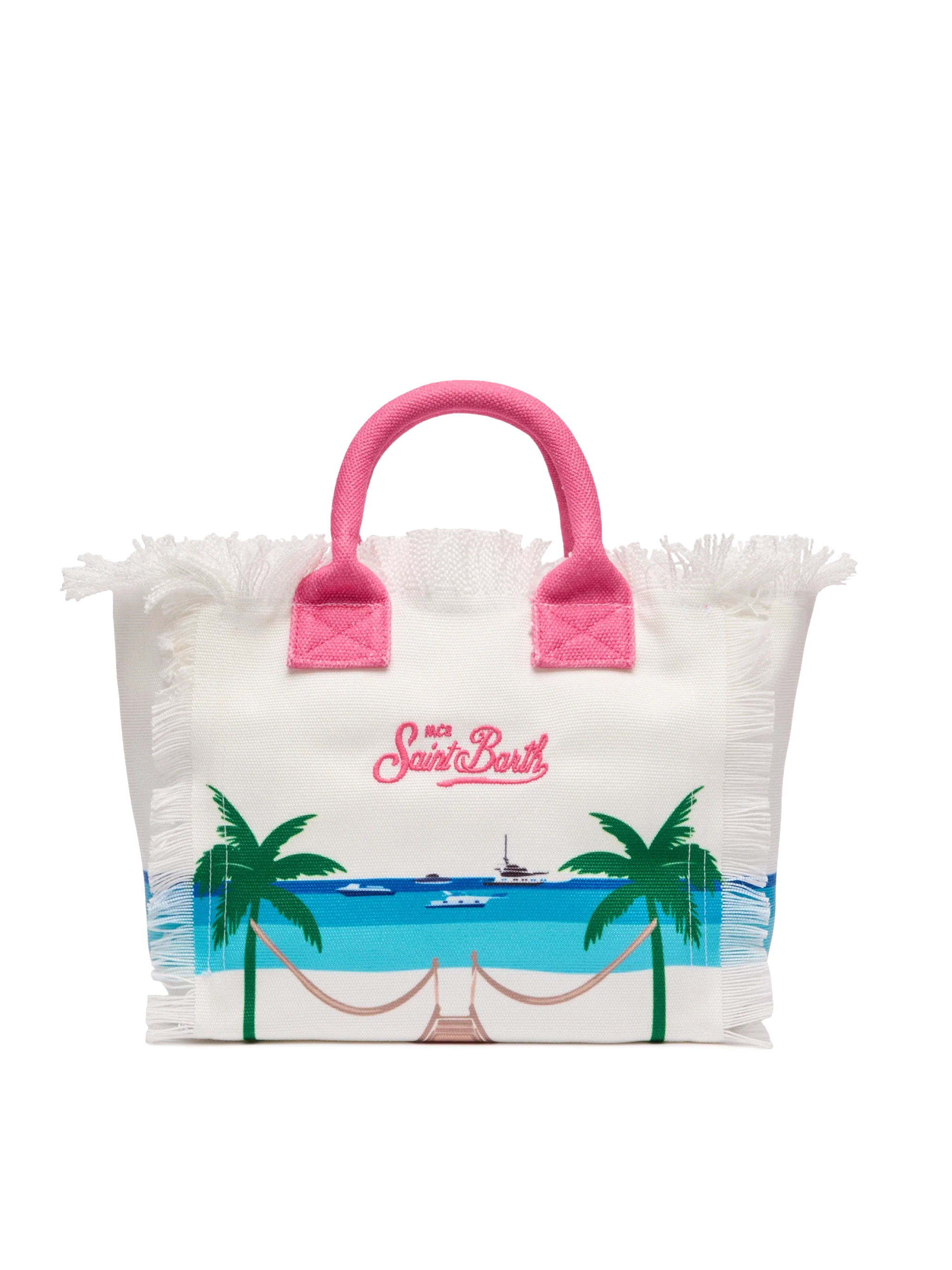 Borsa Colette in canvas di cotone con stampa cartolina Formentera - Image 4