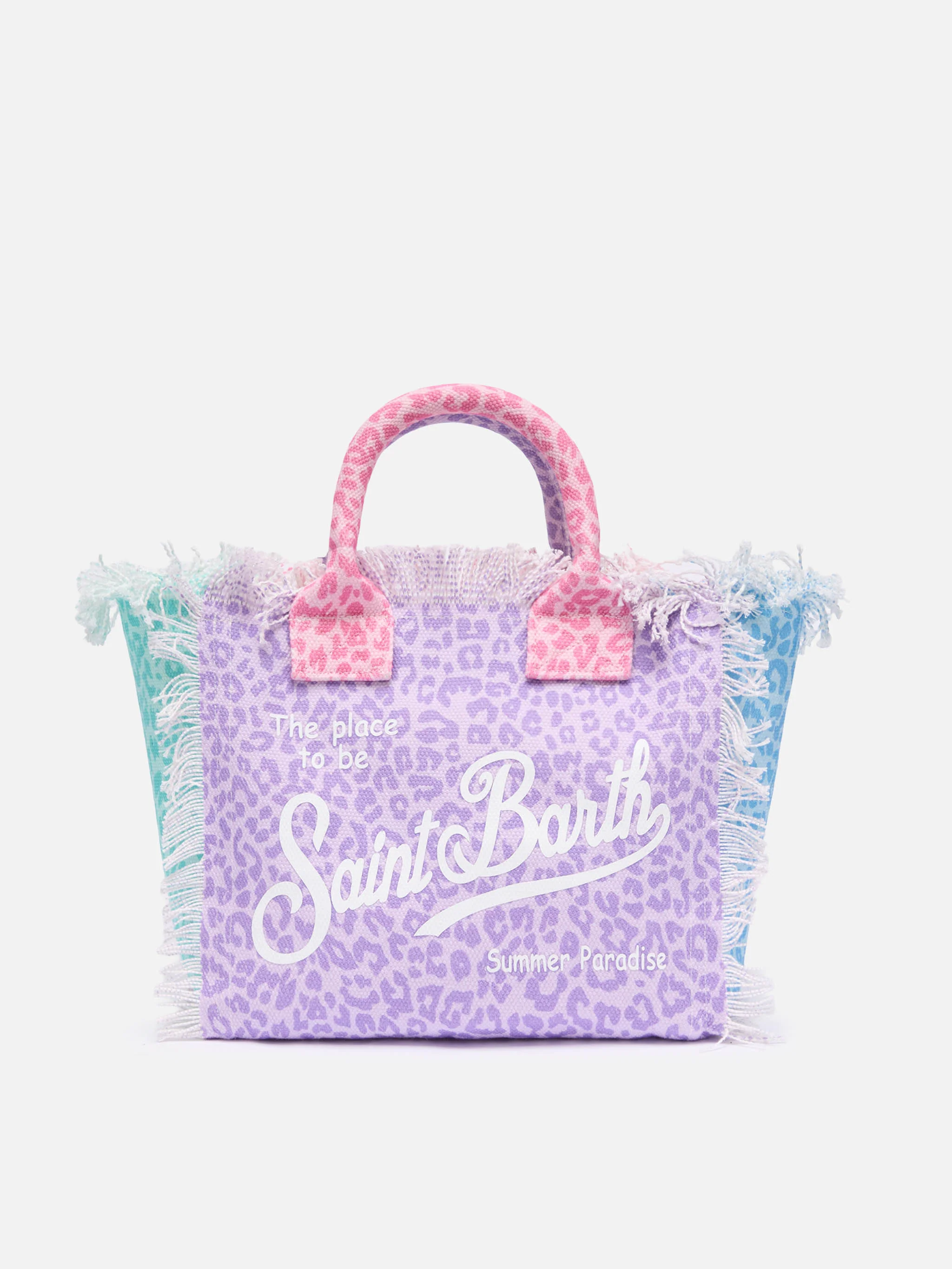 Borsa Colette in canvas di cotone con stampa animalier multicolore - Image 4