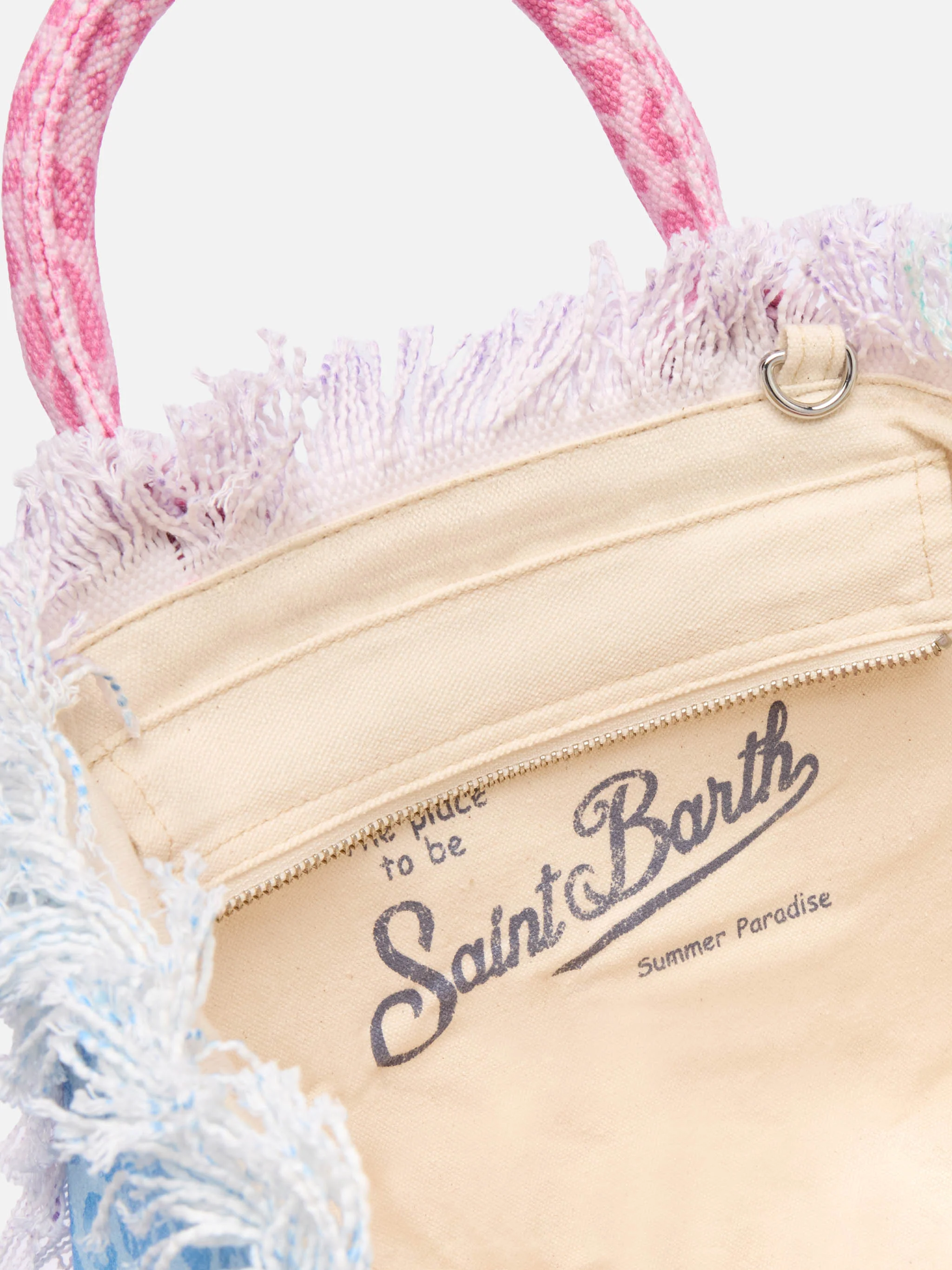 Borsa Colette in canvas di cotone con stampa animalier multicolore - Image 5